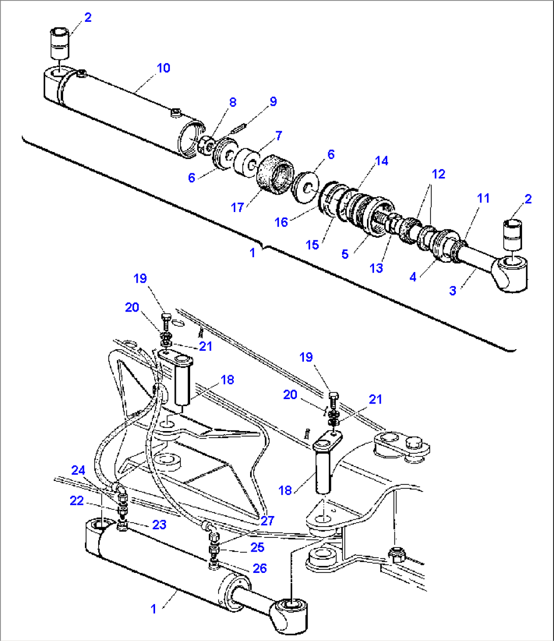 SIDE DIGGING BOOM CYLINDER