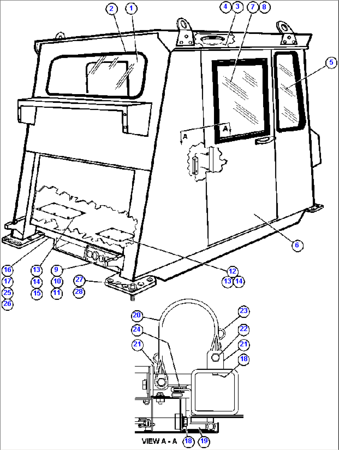 CAB ASSEMBLY - 1 (EK4250)