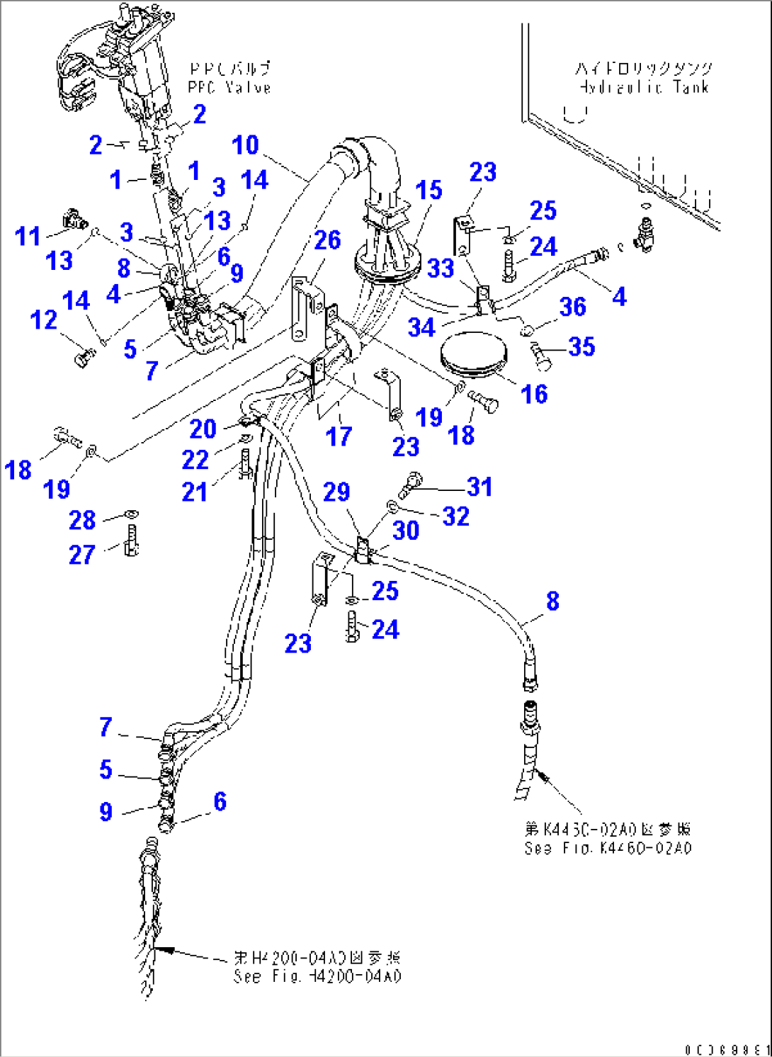 LOADER CONTROL (PPC HOSE) (1/2)(#90001-)