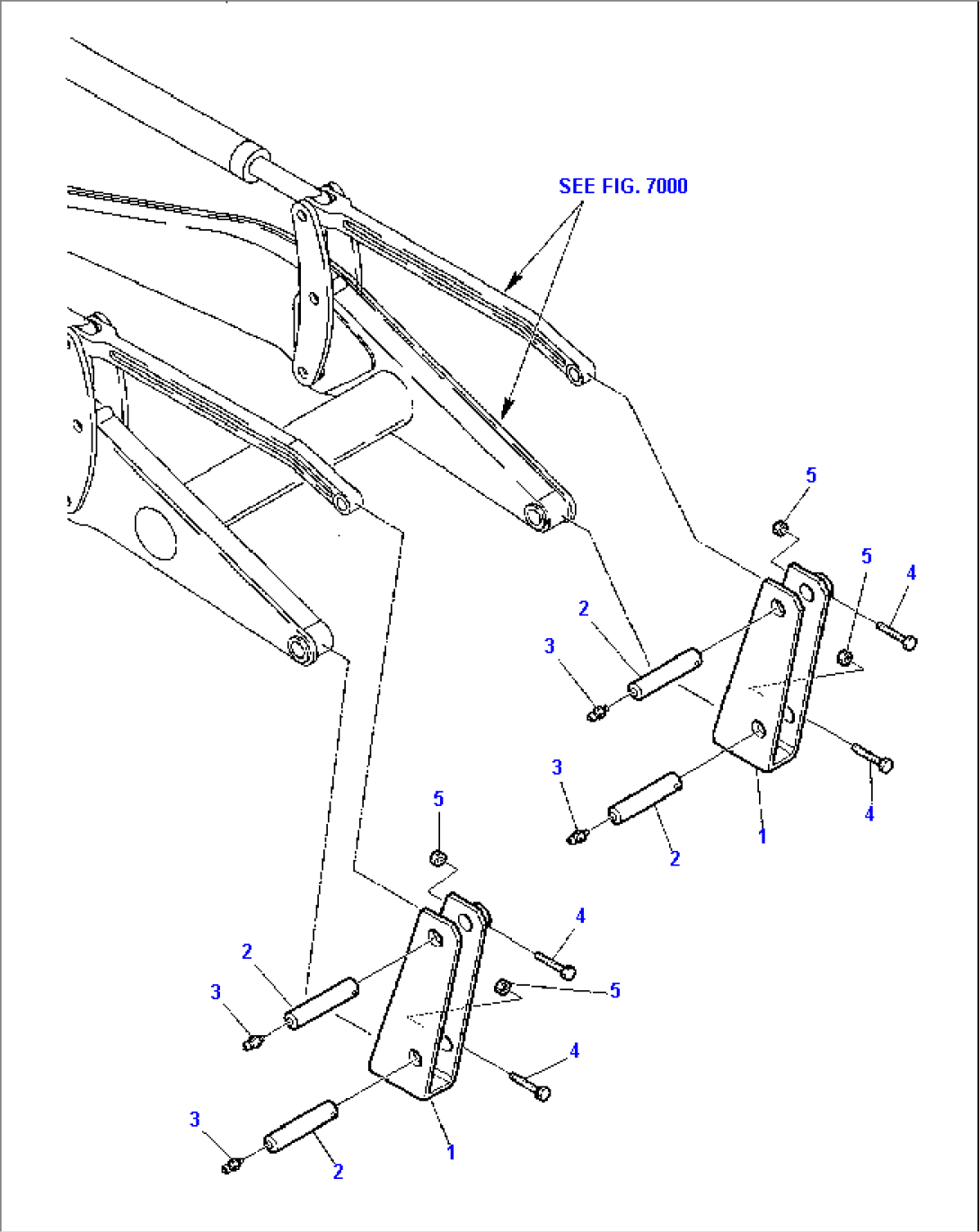 SAFETY STAY FOR LOADER ARM END