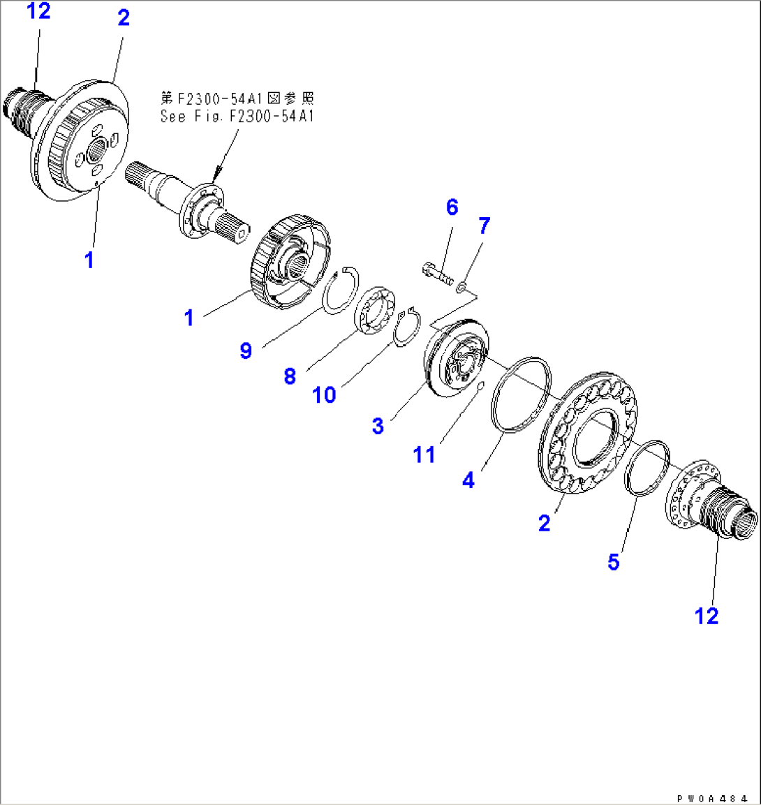 CLUTCH AND BRAKE (CLUTCH AND BRAKE) (1/2)(#3034-4000)