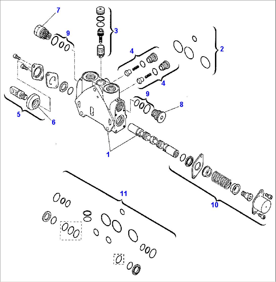 BACKHOE CONTROL VALVE (JIG ARM)