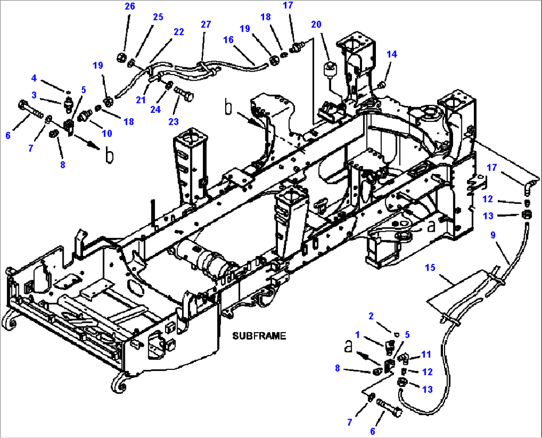H3540-12A0 BRAKE PIPING DRAIN LINE