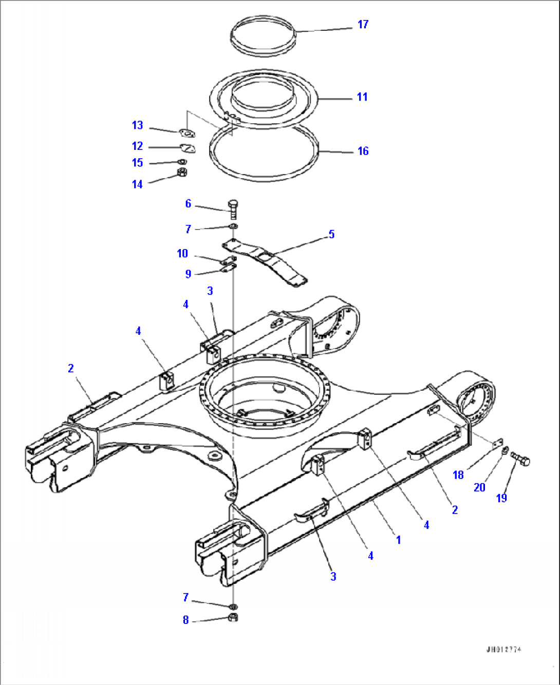 R1100-001001 TRACK FRAME