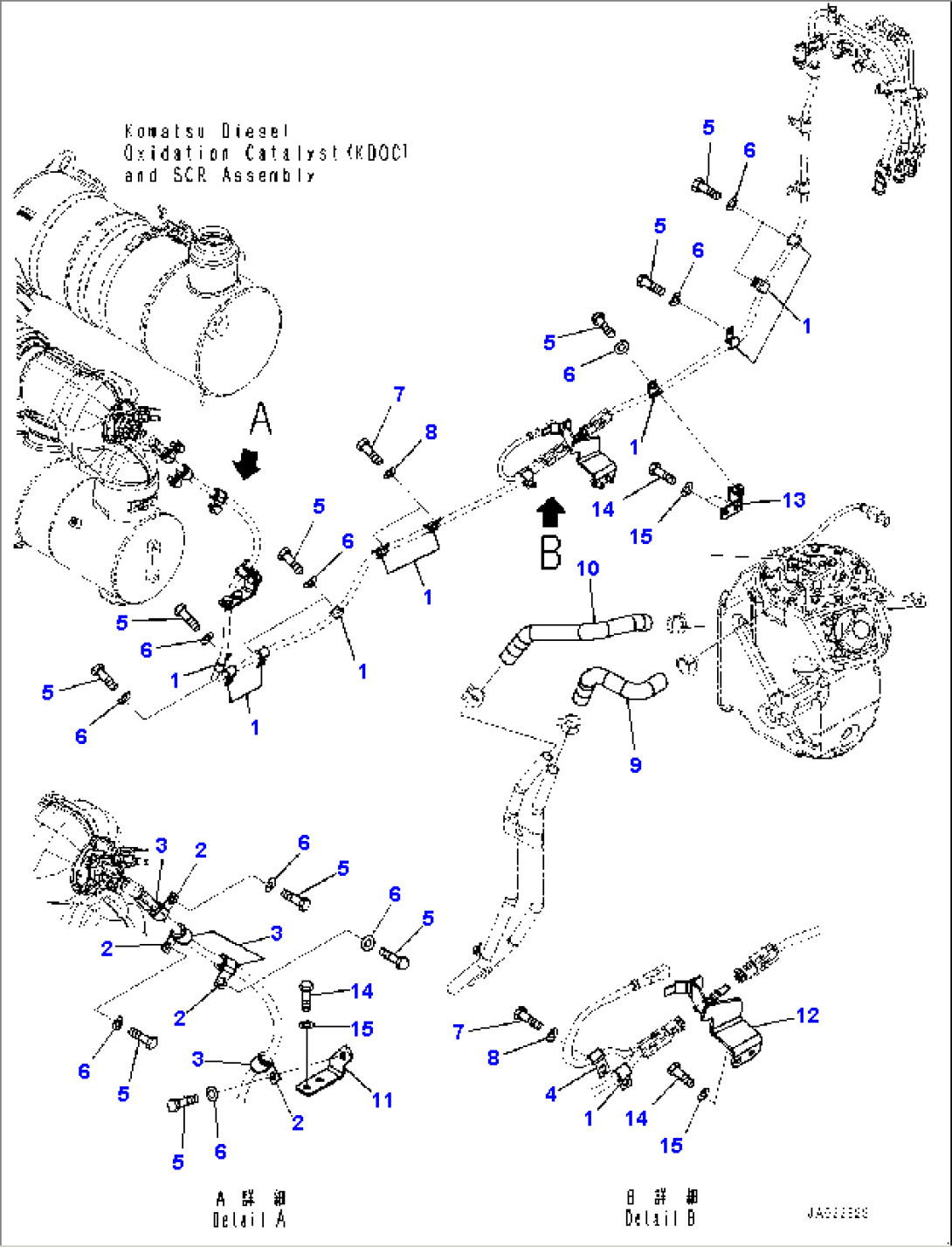 DEF Piping, Mounting (#85001-)