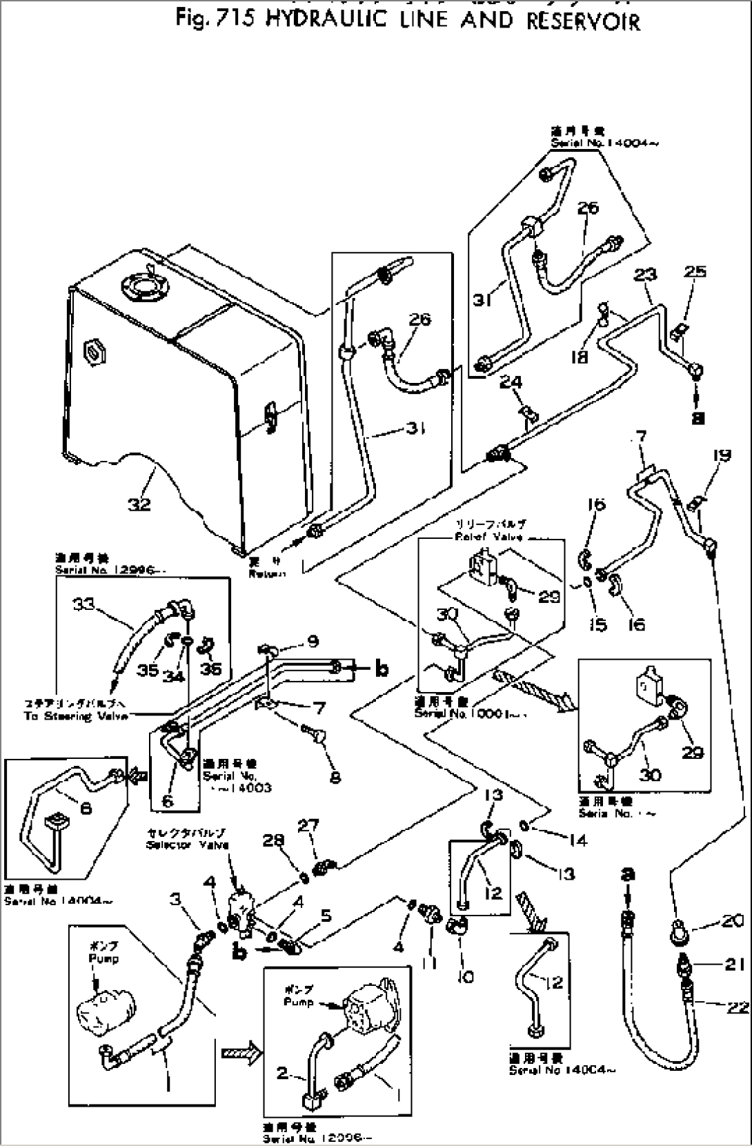 HYDRAULIC LINE AND RESERVOIR