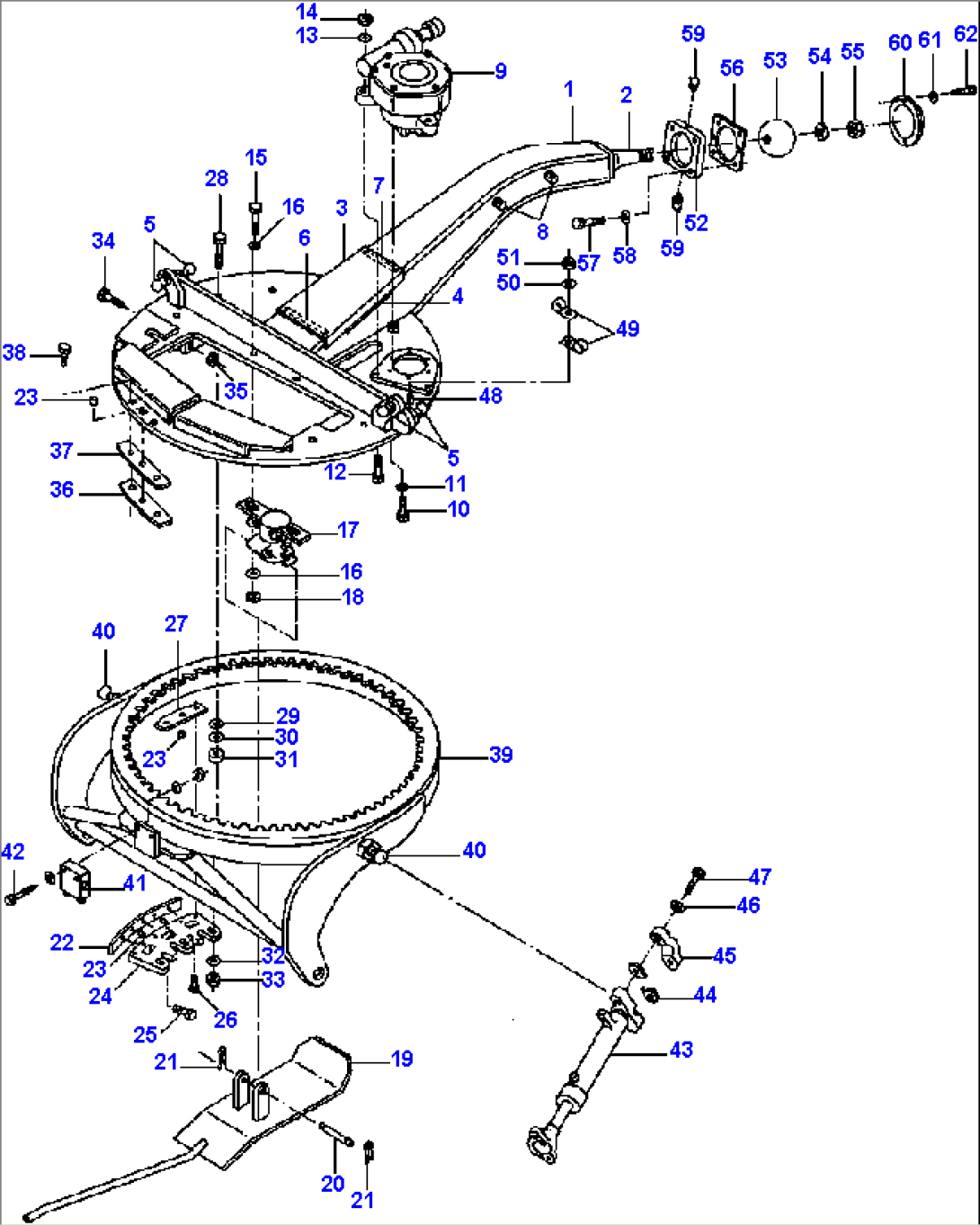 NON-LUBE DRAWBAR & CIRCLE