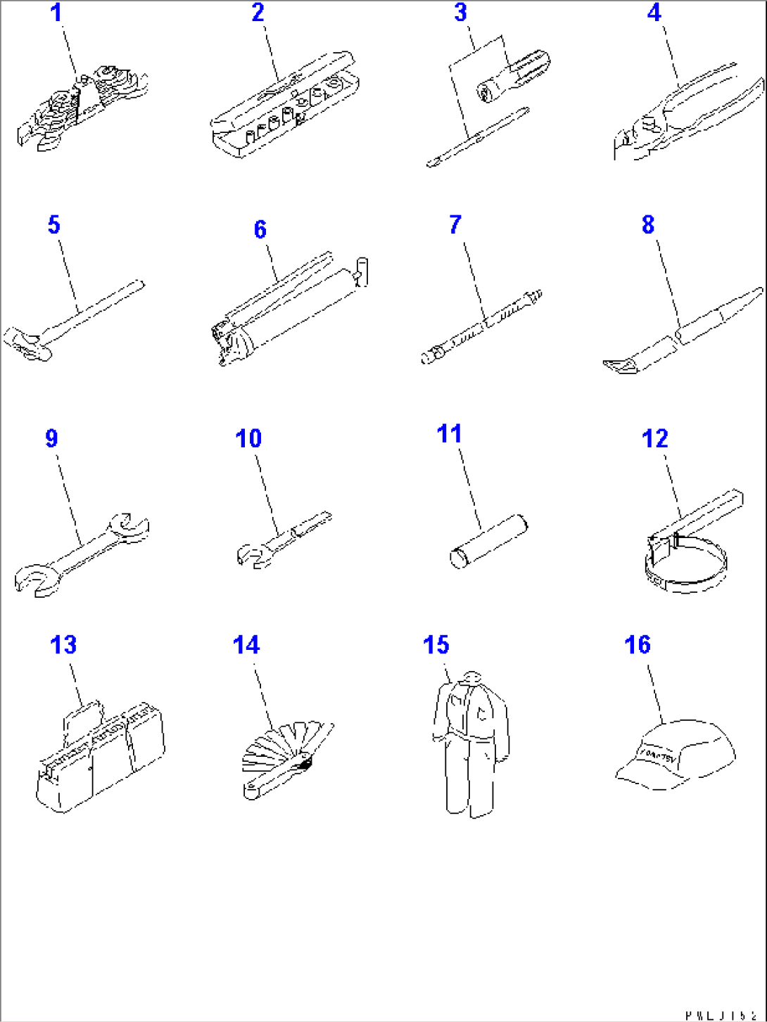 TOOL (COLD WEATHER B SPEC.)(#16001-)