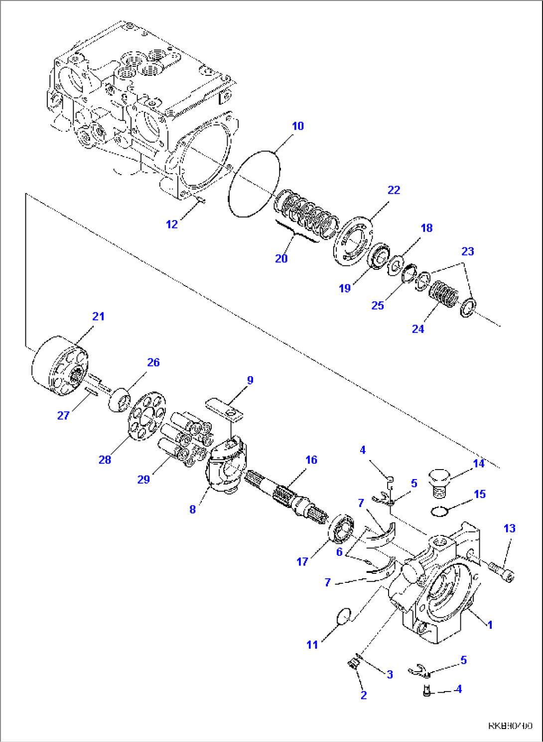 HYDRAULIC PUMP (STANDARD) (5/13)