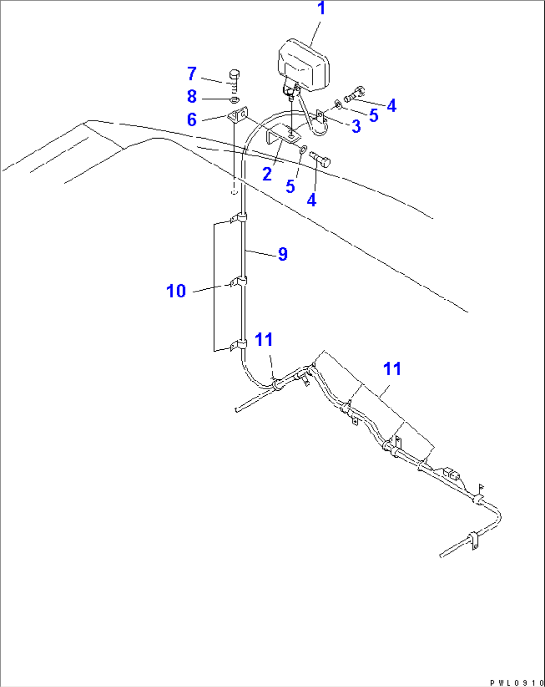 REAR WORK LAMP(#12048-)