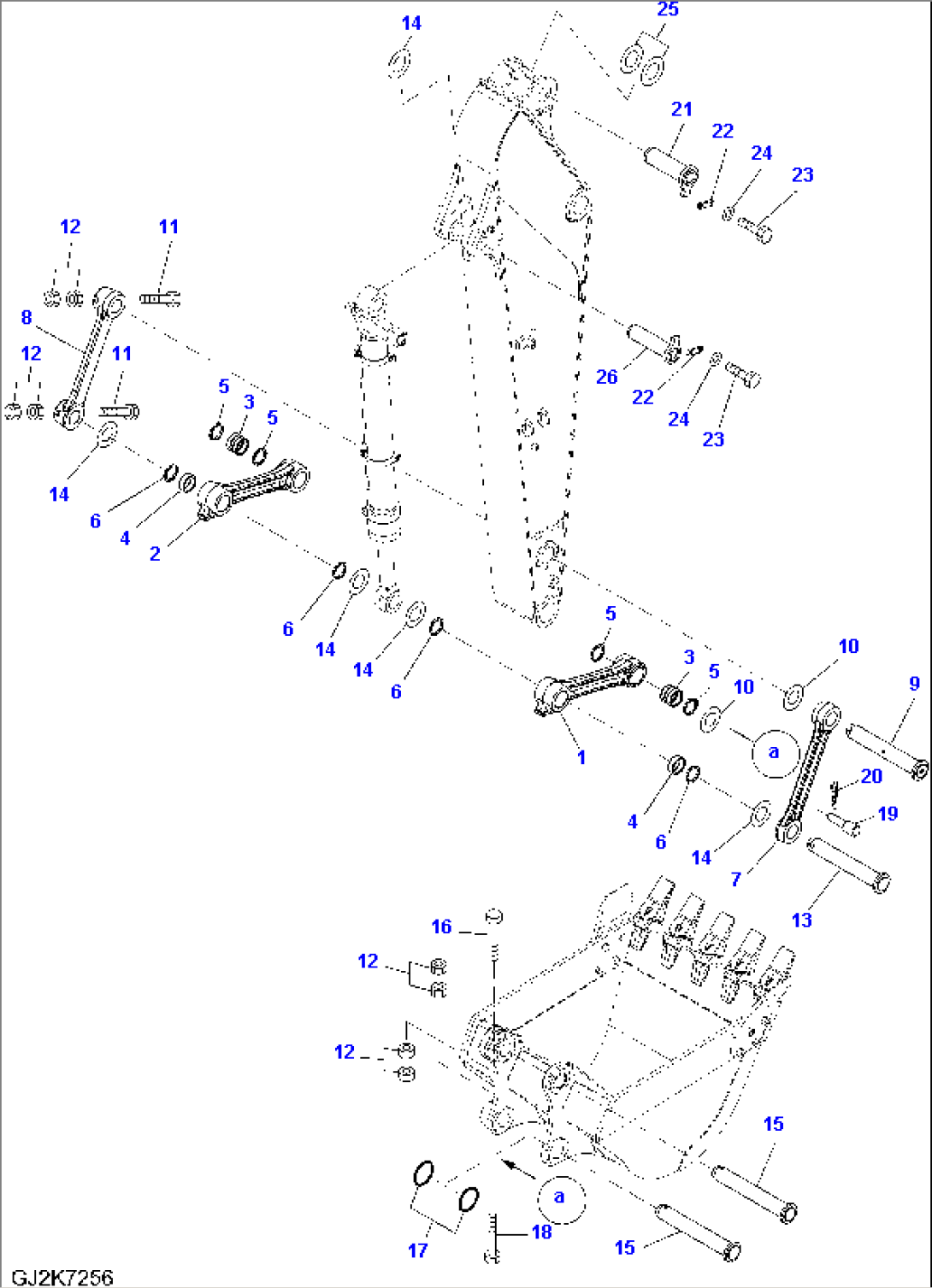 ARM (BUCKET LINKS AND PINS)