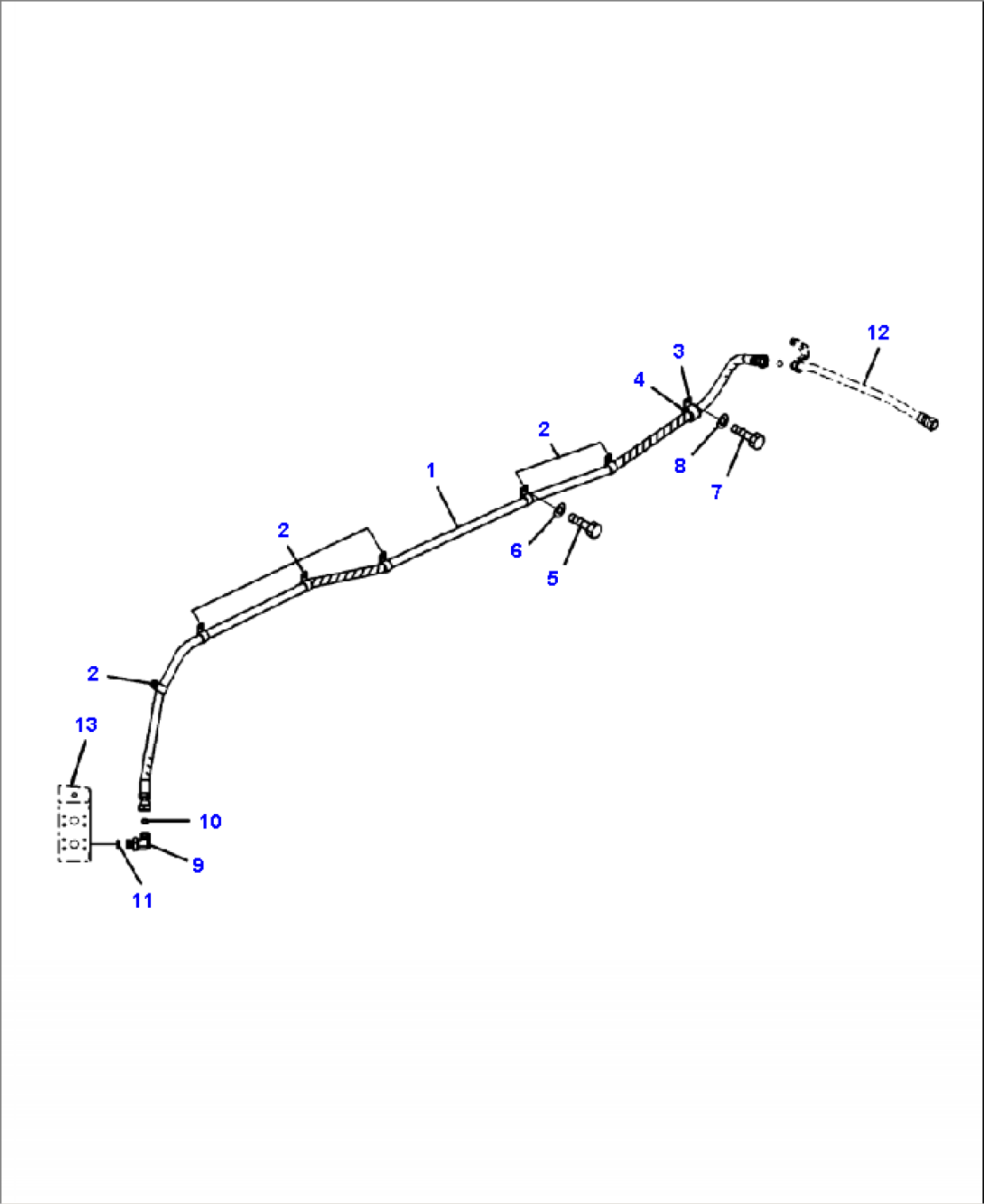 C0110-11A1 RADIATOR HYDRAULIC COOLER LINE (2/2)
