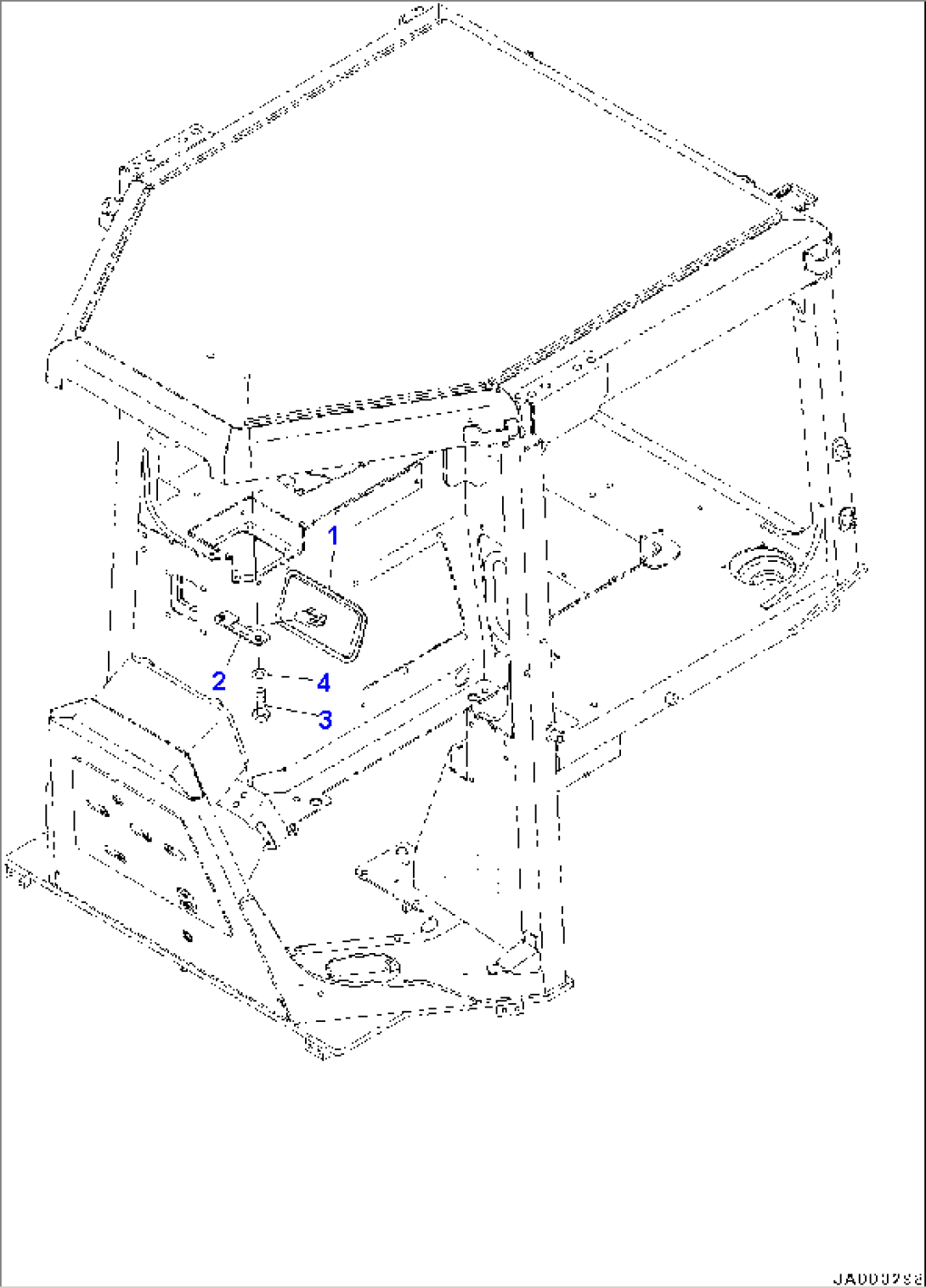 ROPS Canopy, Rearview Mirror (#80001-)