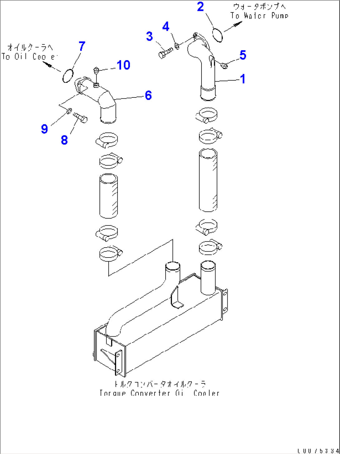 ENGINE (TORQUE CONVERTER COOLER PIPING)(#51075-)