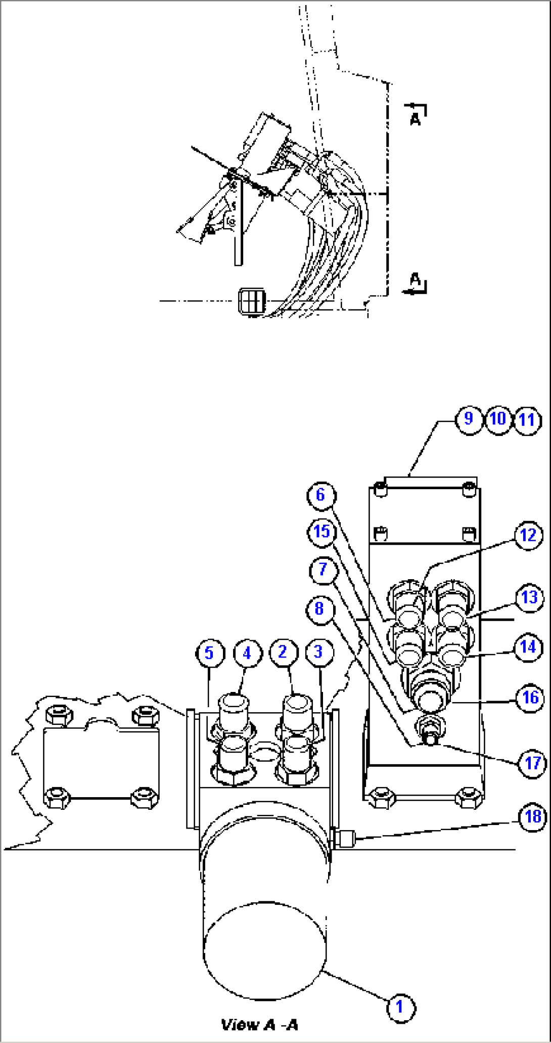 BRAKE/STEERING VALVE PIPING