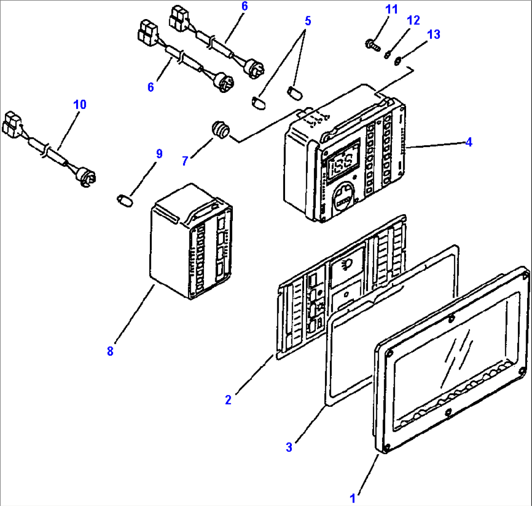 MONITOR PANEL FOR MACHINES WITHOUT GROUND DRIVEN STEERING