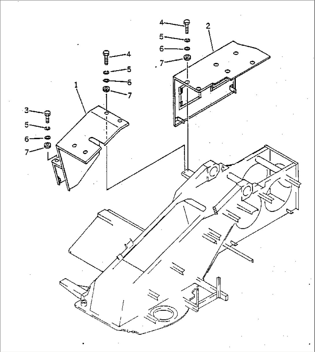 REVOLVING FRAME COVER (R.H. SIDE)