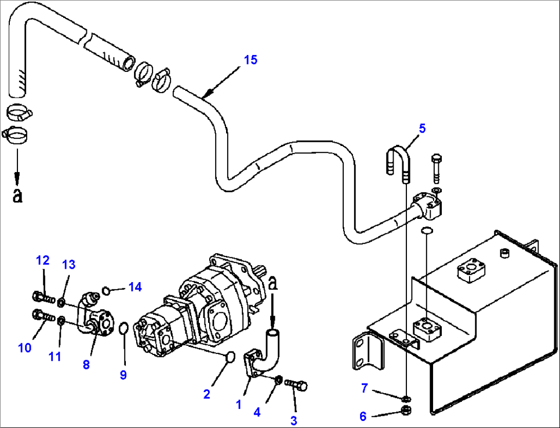 H0210-06A0 HYDRAULIC PIPING BRAKE LINE