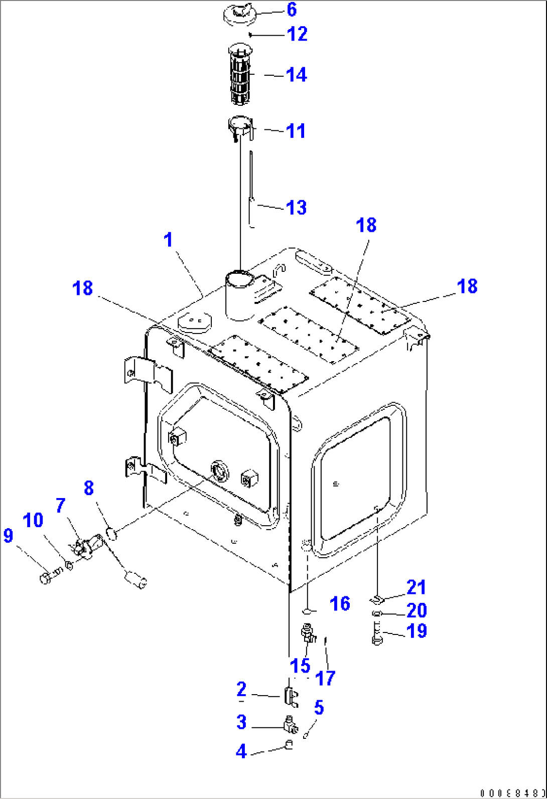 FUEL TANK (FOR FUEL REFILL PUMP)(#307377-)