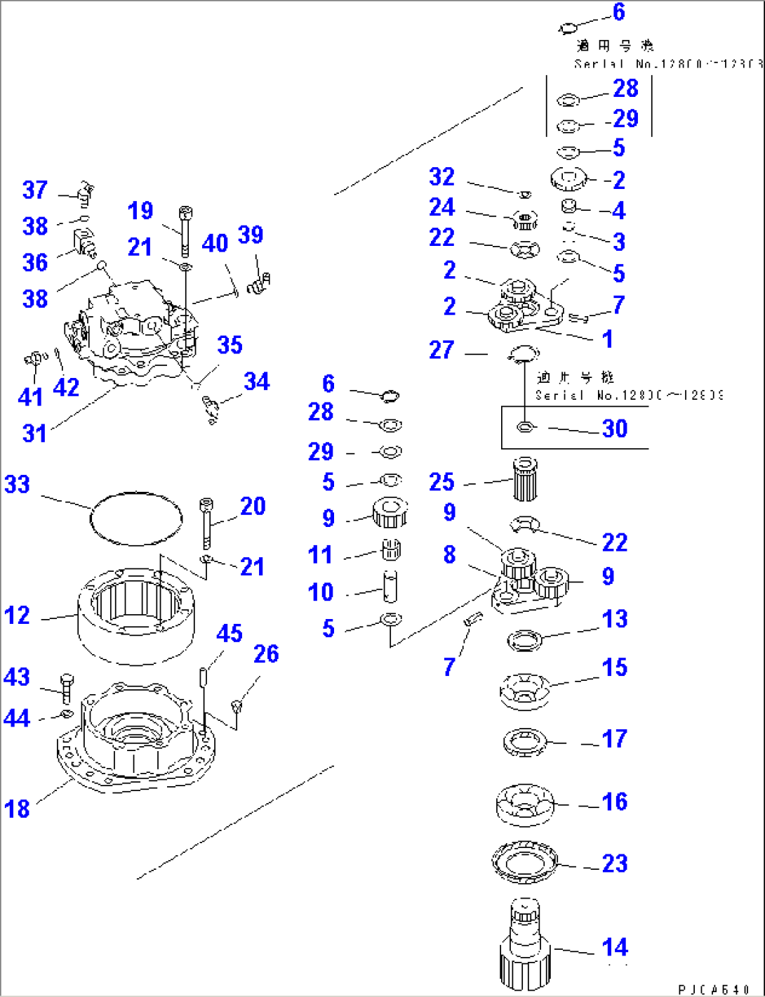 SWING MACHINERY AND MOTOR (SWING MACHINERY)(#12800-)