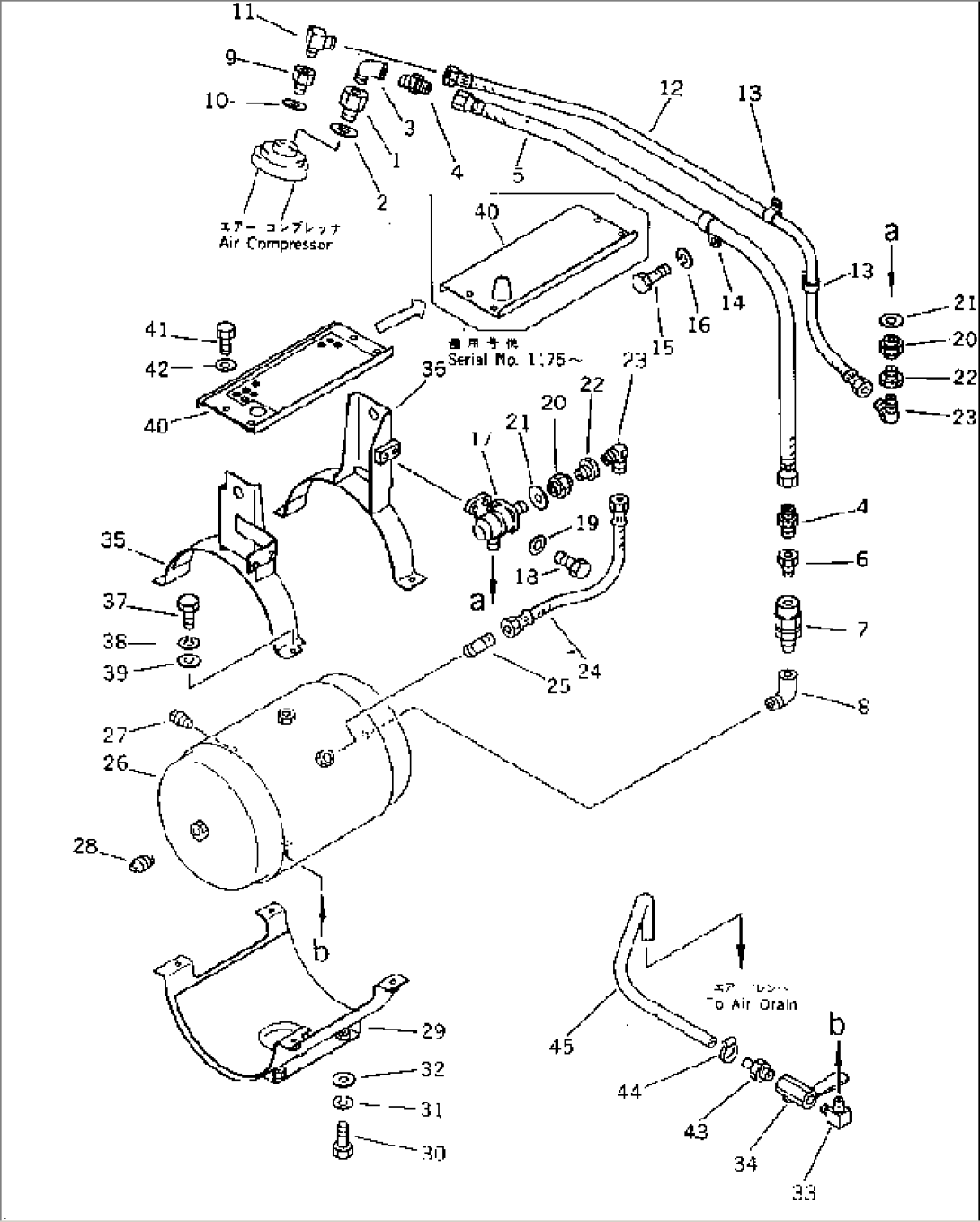 UPPER AIR PIPING (1/6) (COMPRESSOR TO RESERVOIR)