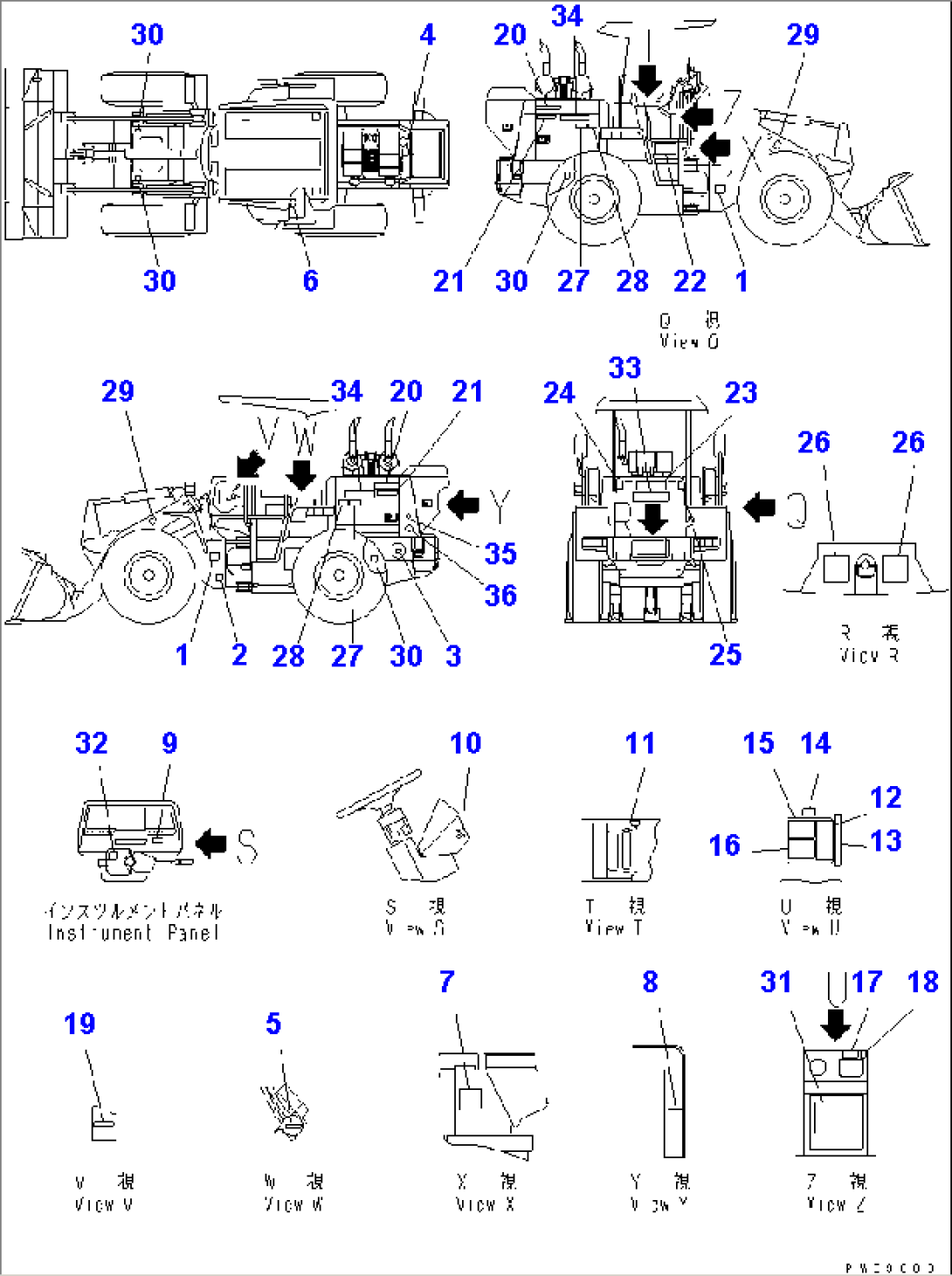 MARKS AND PLATES (JAPANESE) (SUPER SILENT SPECIAL SPEC.)(#53001-54431)