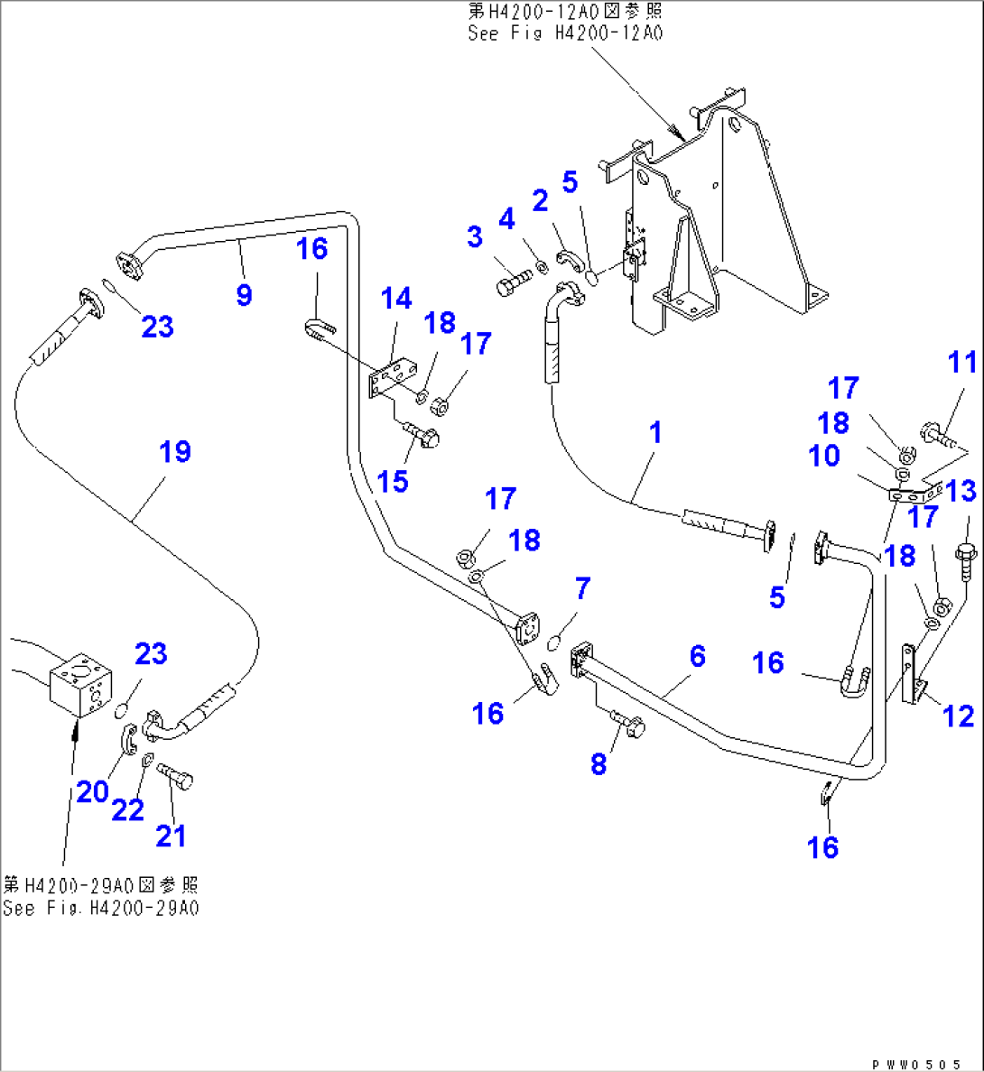 HYDRAULIC LINE (P.P.C. SUCTION AND DRAIN LINE 2/2)