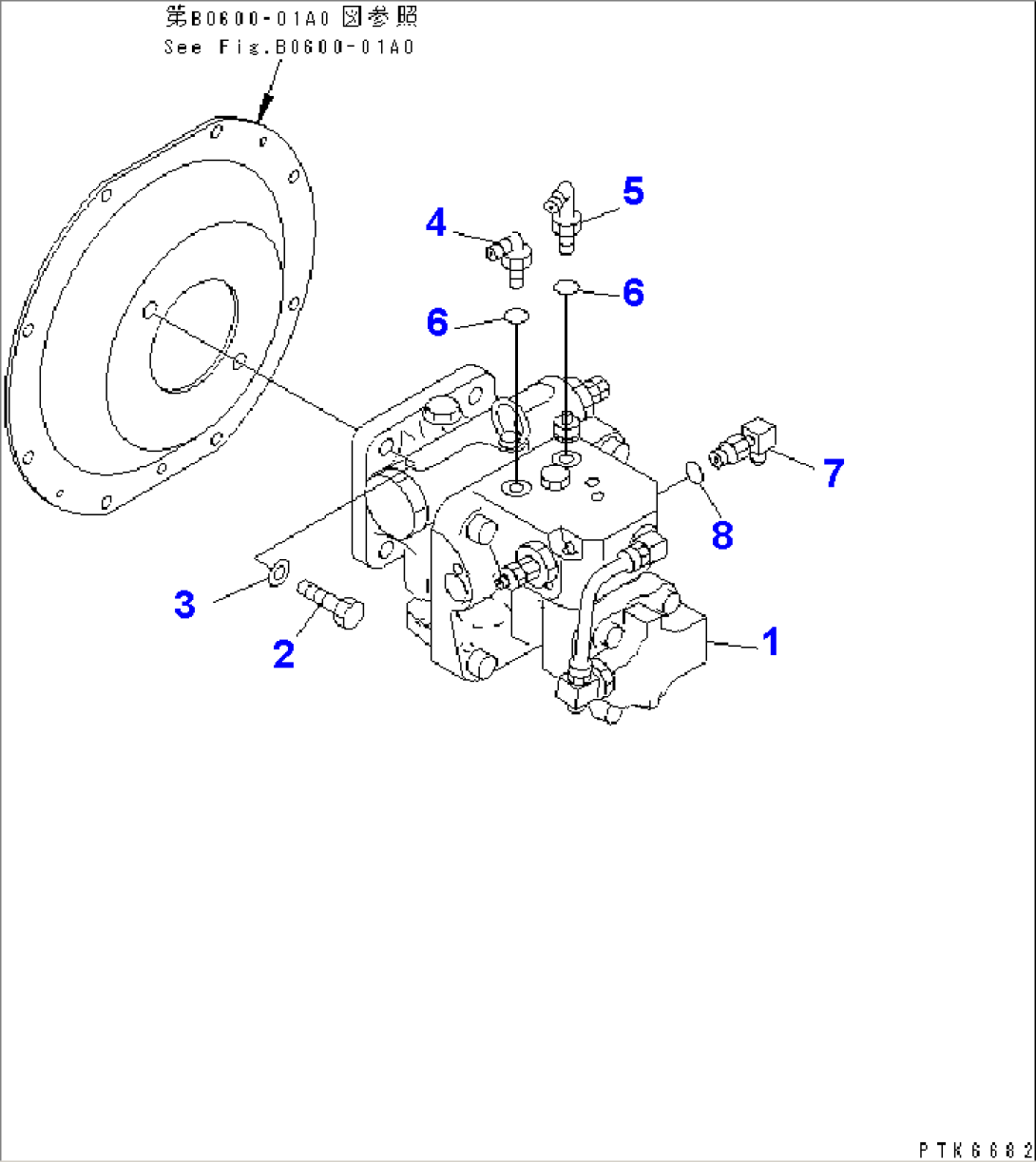 MAIN PUMP (MOUNT AND CONNECTOR) (FOR EU)(#1001-3000)