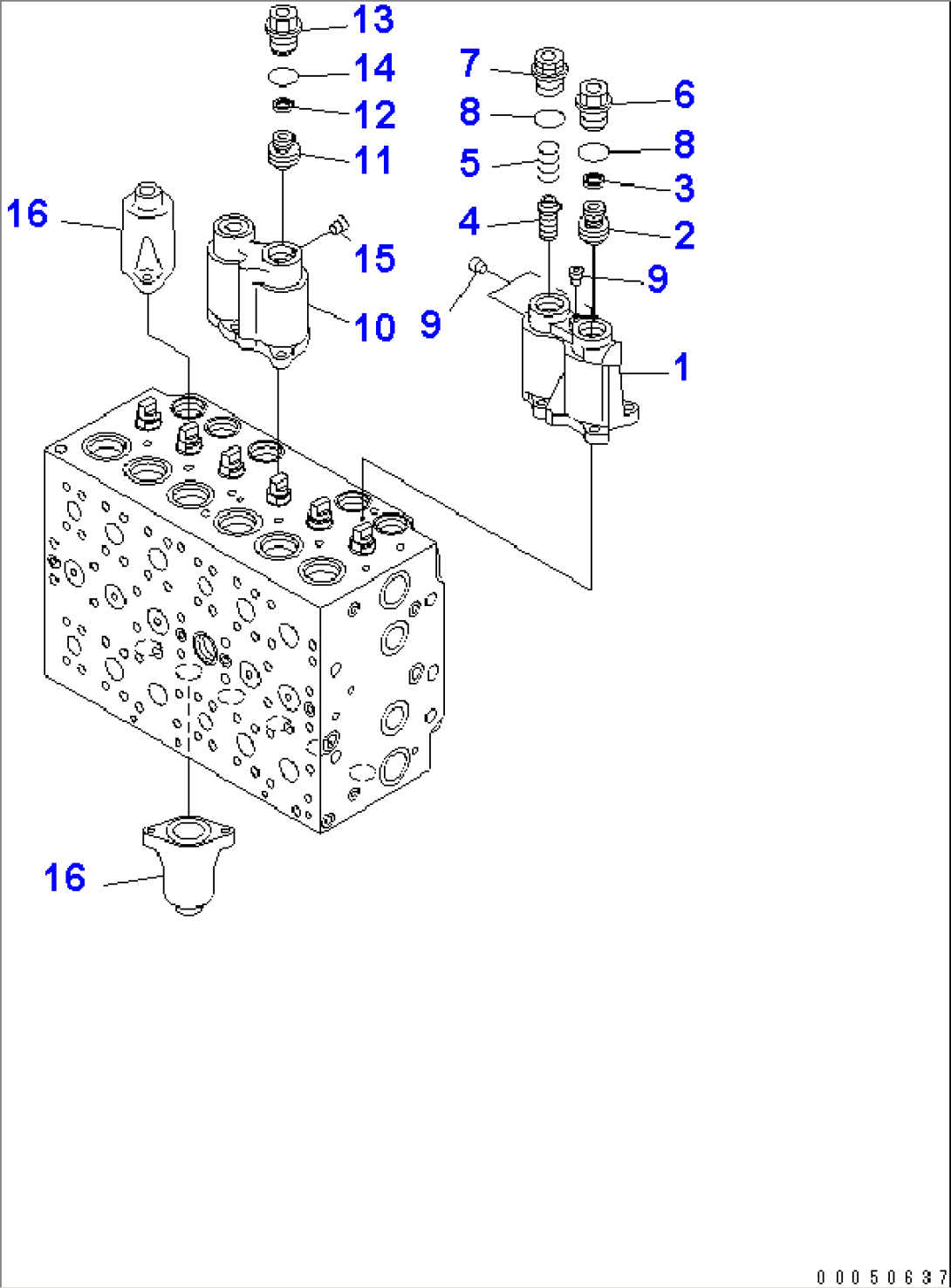 CONTROL VALVE (7-SPOOL) (3/21)