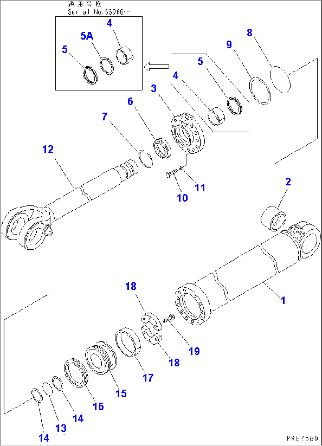 LIFT CYLINDER(#53001-55000)