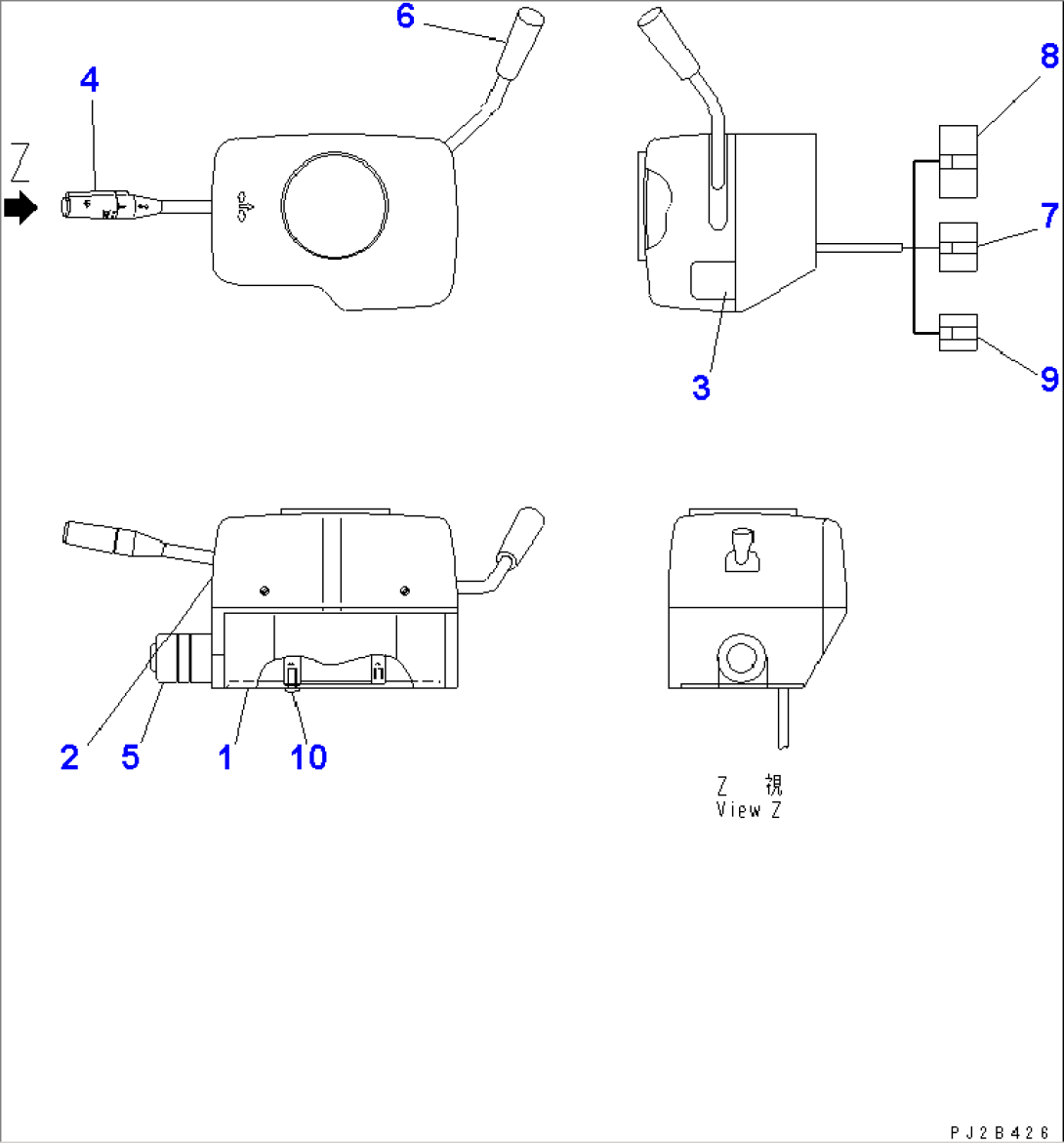 CAB ELECTRICAL (COLUMN SWITCH INNER PARTS)