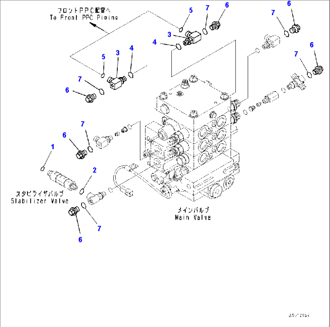 Hydraulic Control Valve, Stabilizer Valve Related Parts (#65949-)