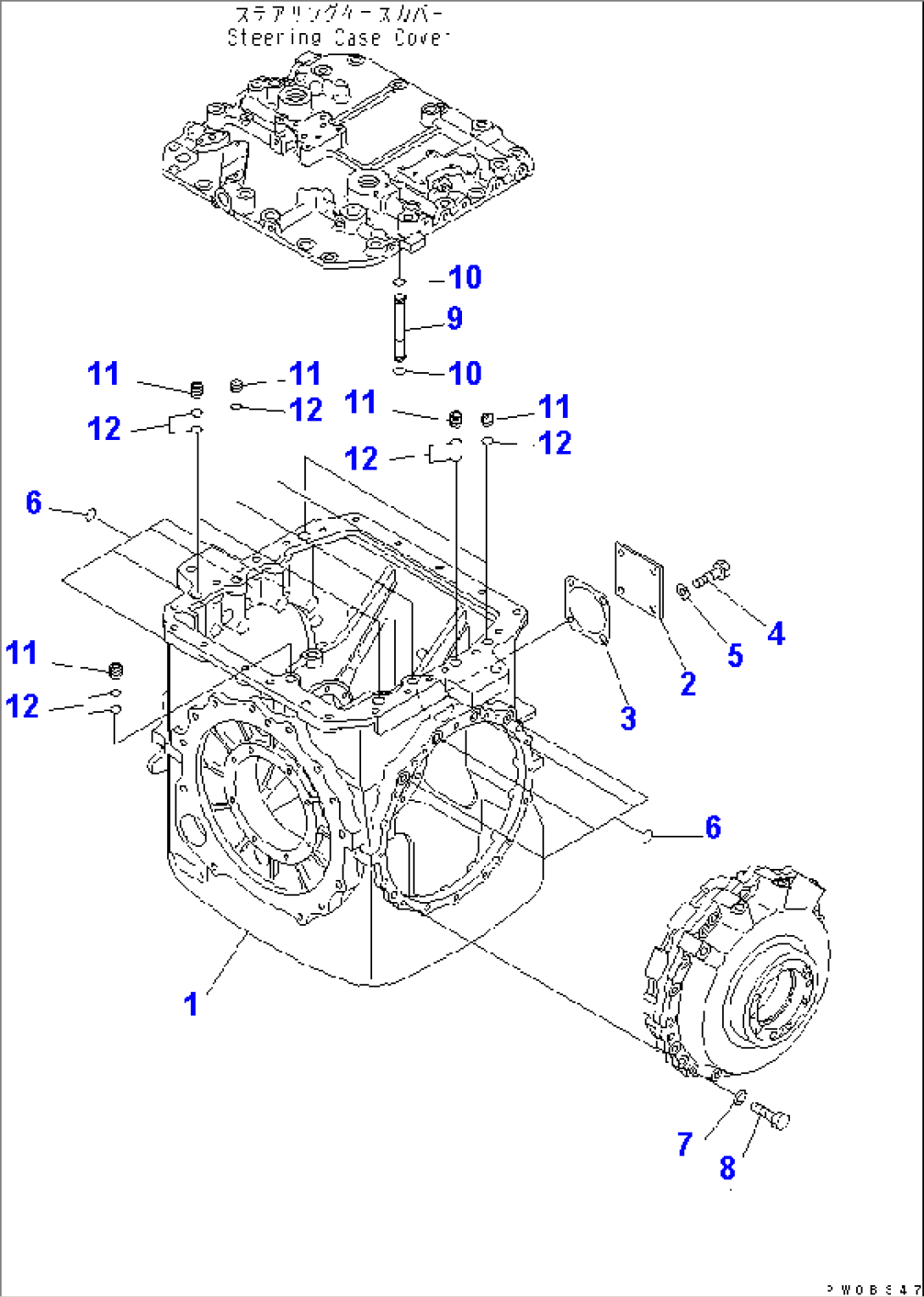 CLUTCH AND BRAKE (CASE)(#4001-)