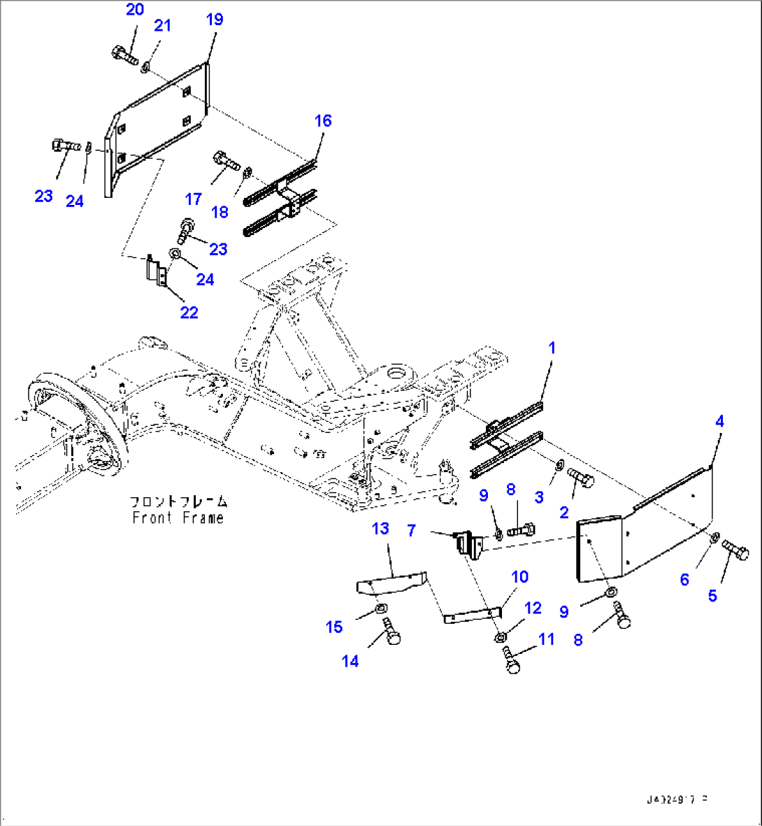 Front Frame Cover, Side Cover (#1001-)