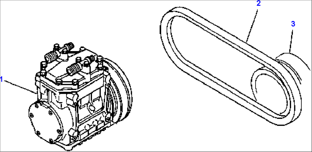 AIR CONDITIONER COMPRESSOR MOUNTING - EAGLE