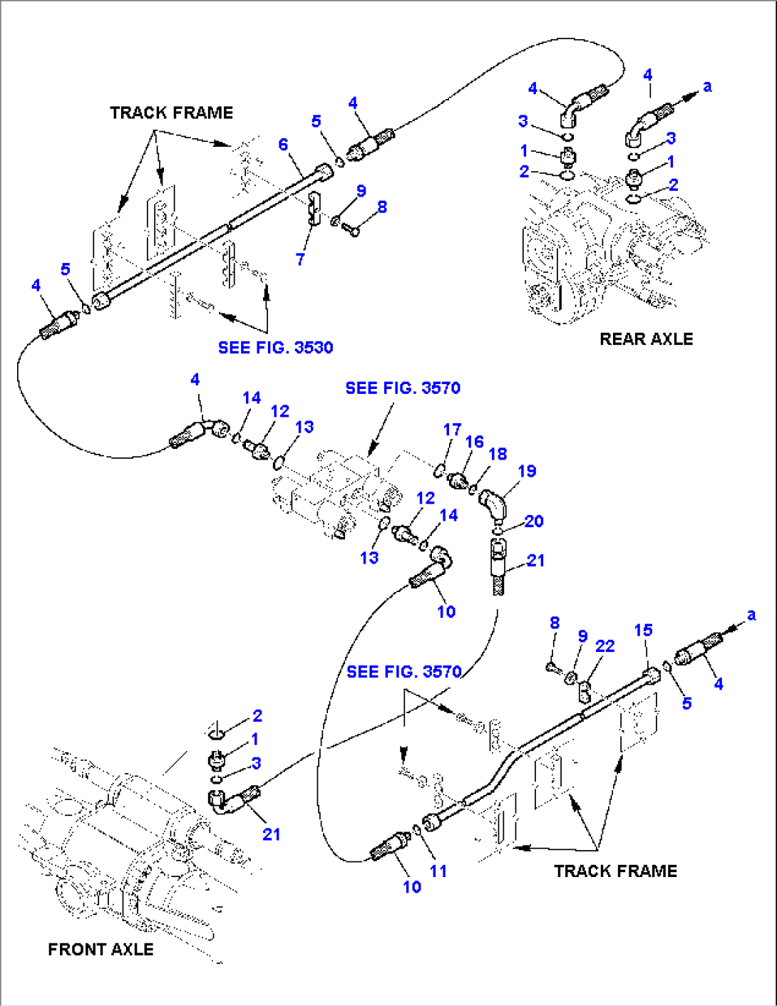 HYDRAULIC PIPING (STEERING LINE) (2/2)