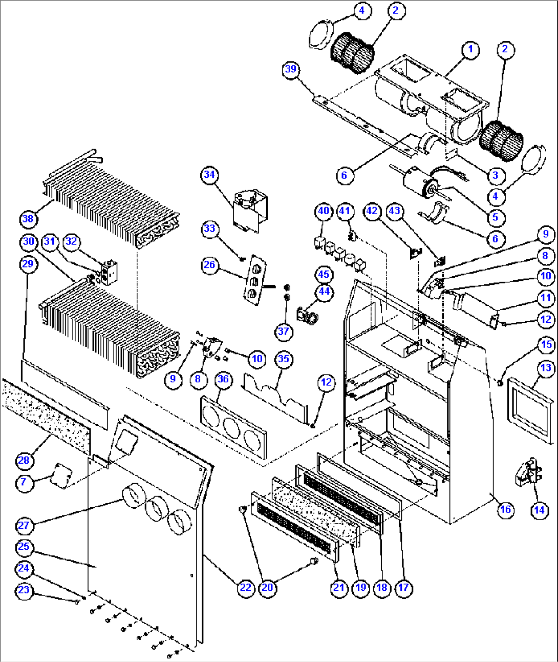 HEATER/AIR CONDITIONER ASSEMBLY (EK7945)