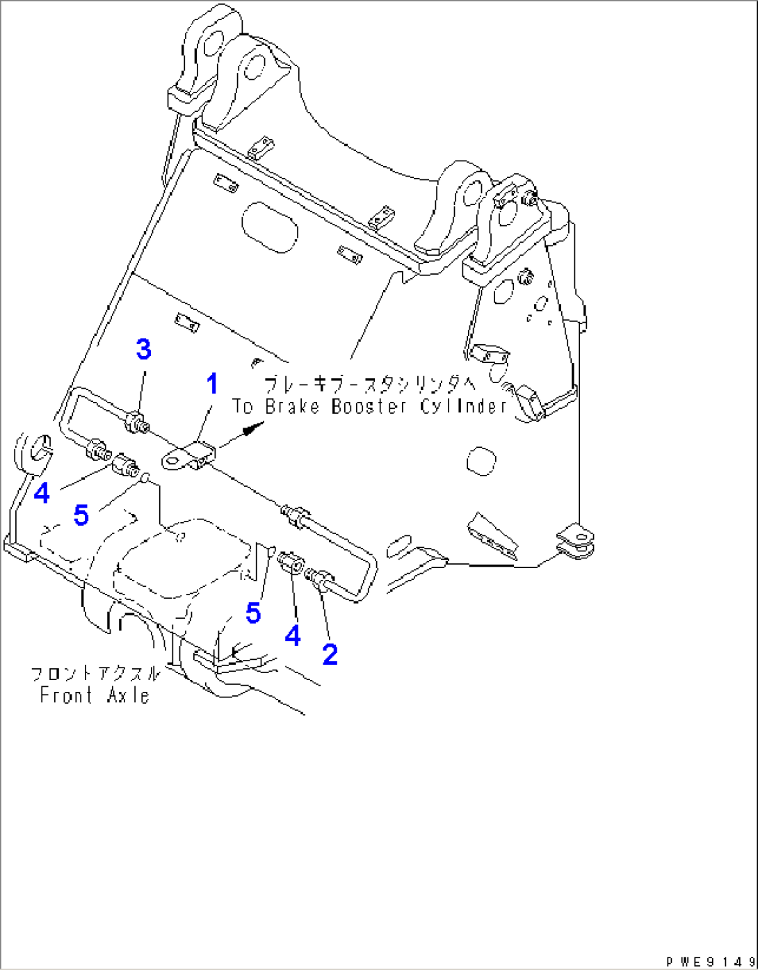 BRAKE PIPING (FRONT BRAKE LINE)