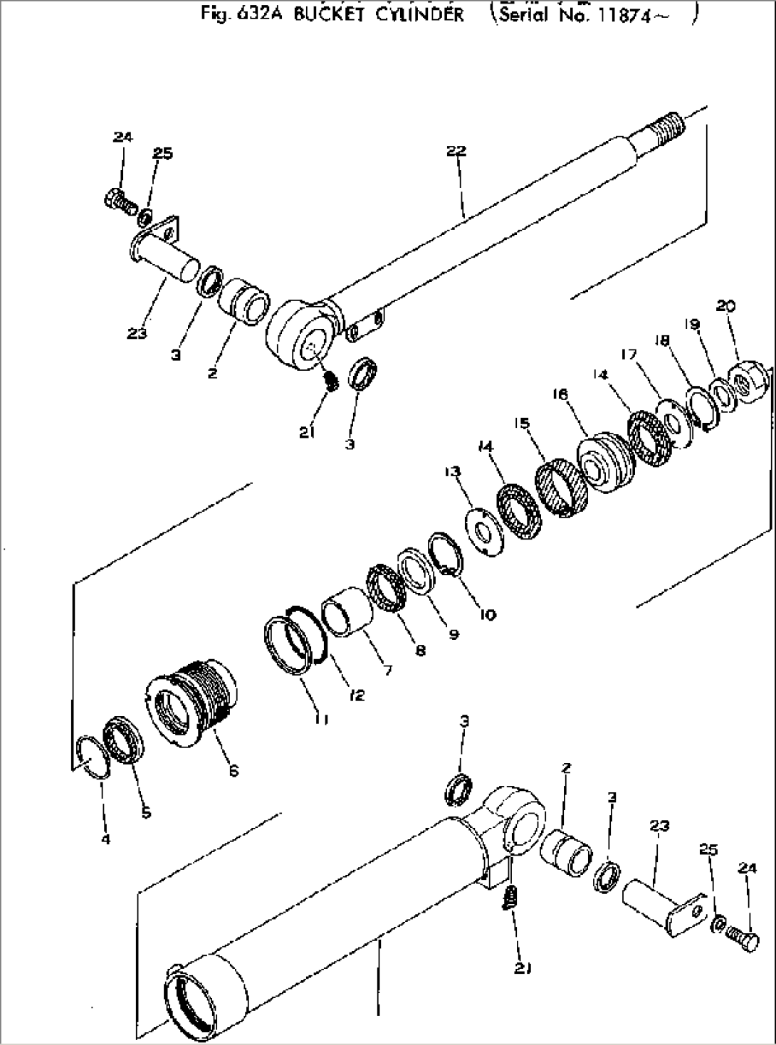 BUCKET CYLINDER(#11874-)