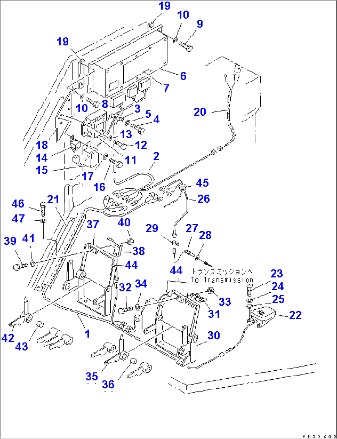 AUTO BLADE WIRING (CONTROLLER LINE)(#11186-)