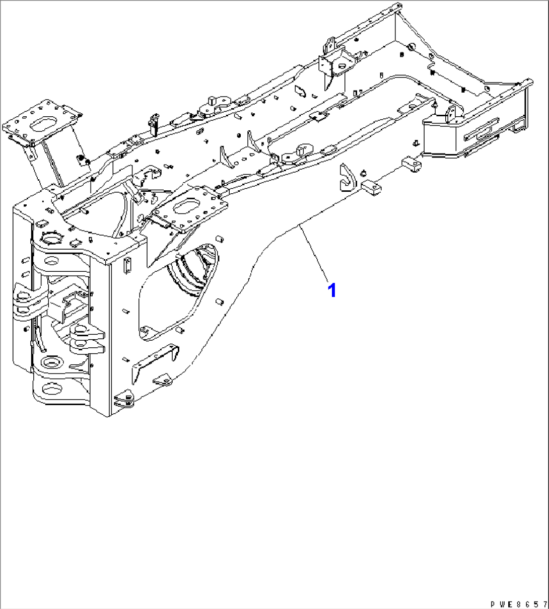 REAR FRAME (TBG SPEC.)(#50001-51074)