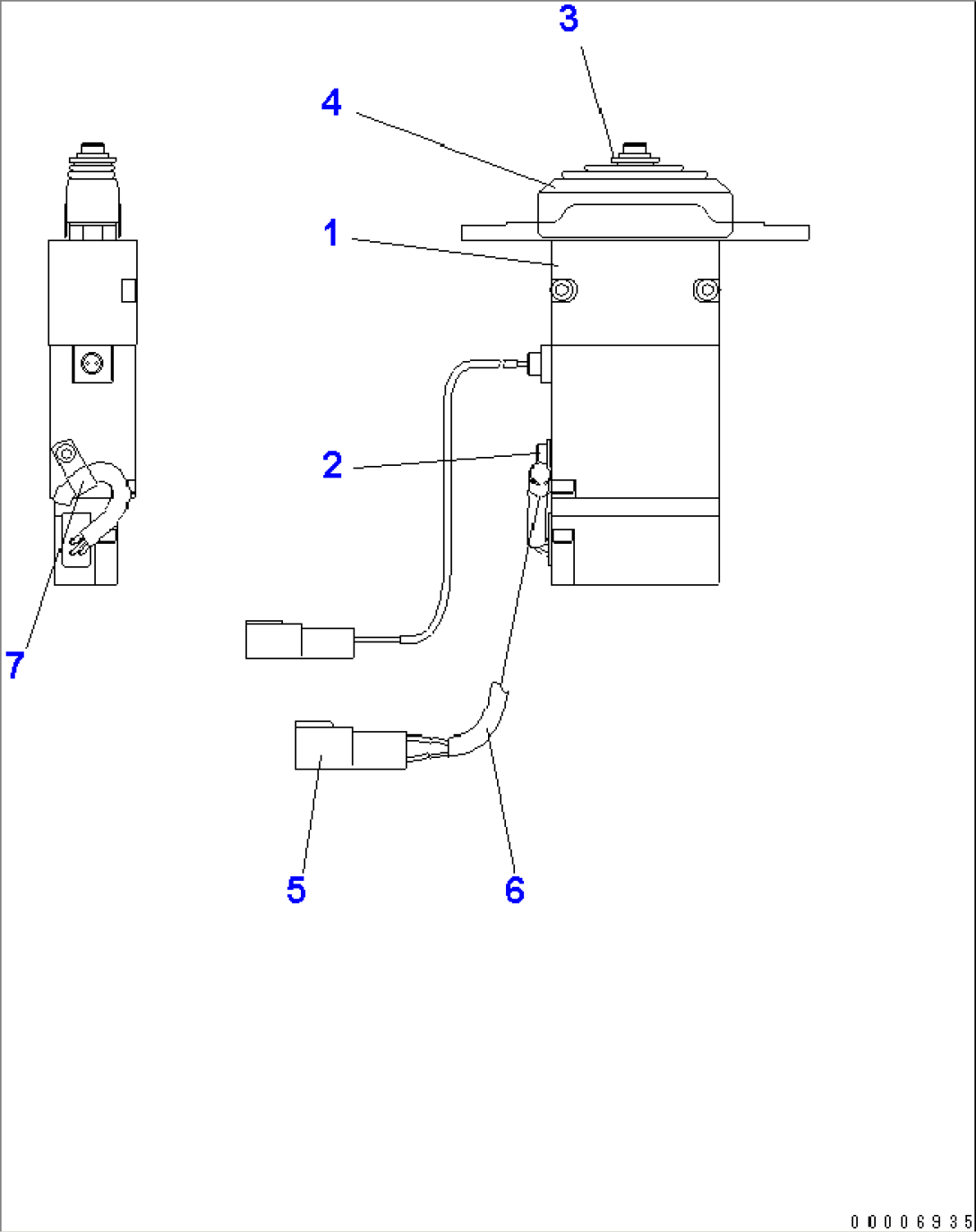 ELECTRIC LEVER(#7001-)
