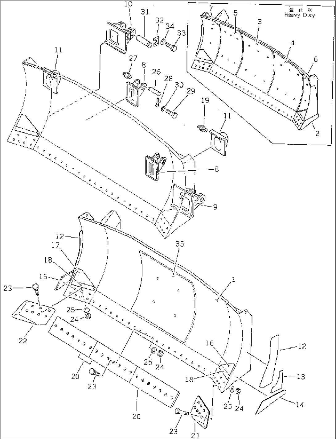 STRAIGHT AND TILT BLADE