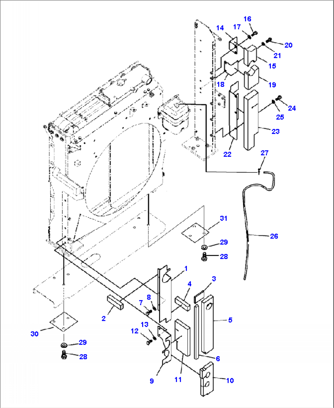 C0100-05A0 RADIATOR COVER
