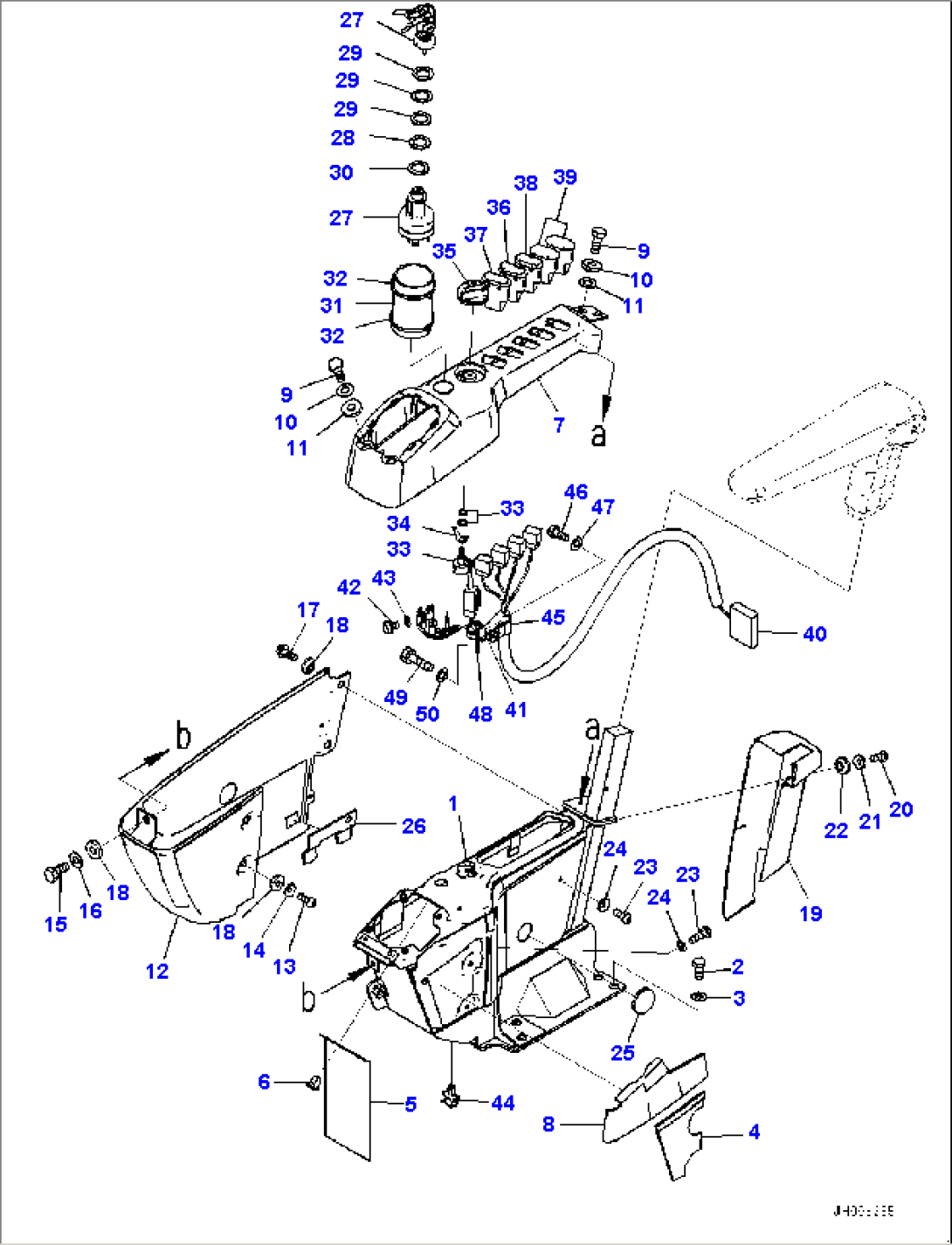 Cab, Floor, Console, R.H. (#80163-)