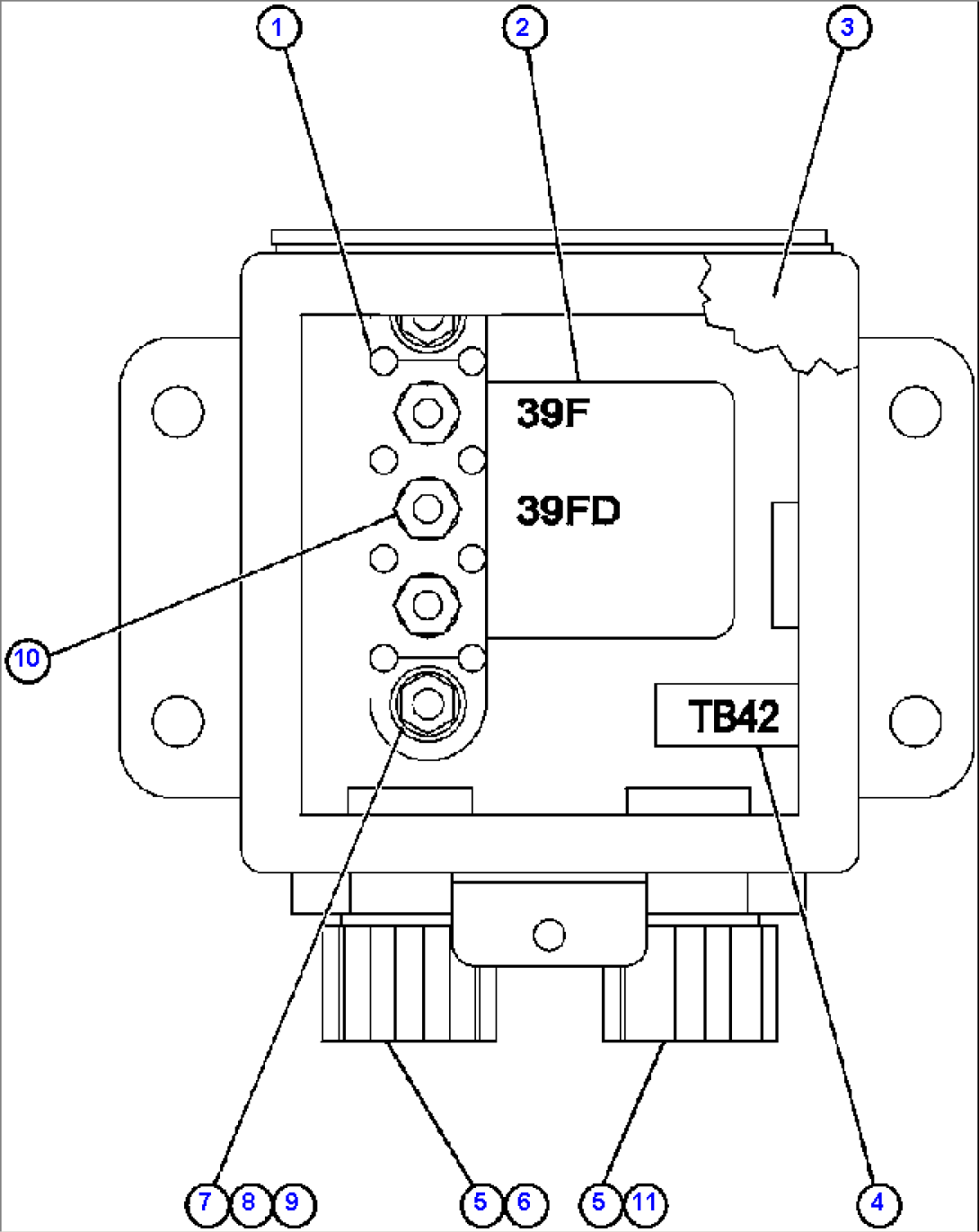 JUNCTION BOX ASSEMBLY - L.H. (EK7632)