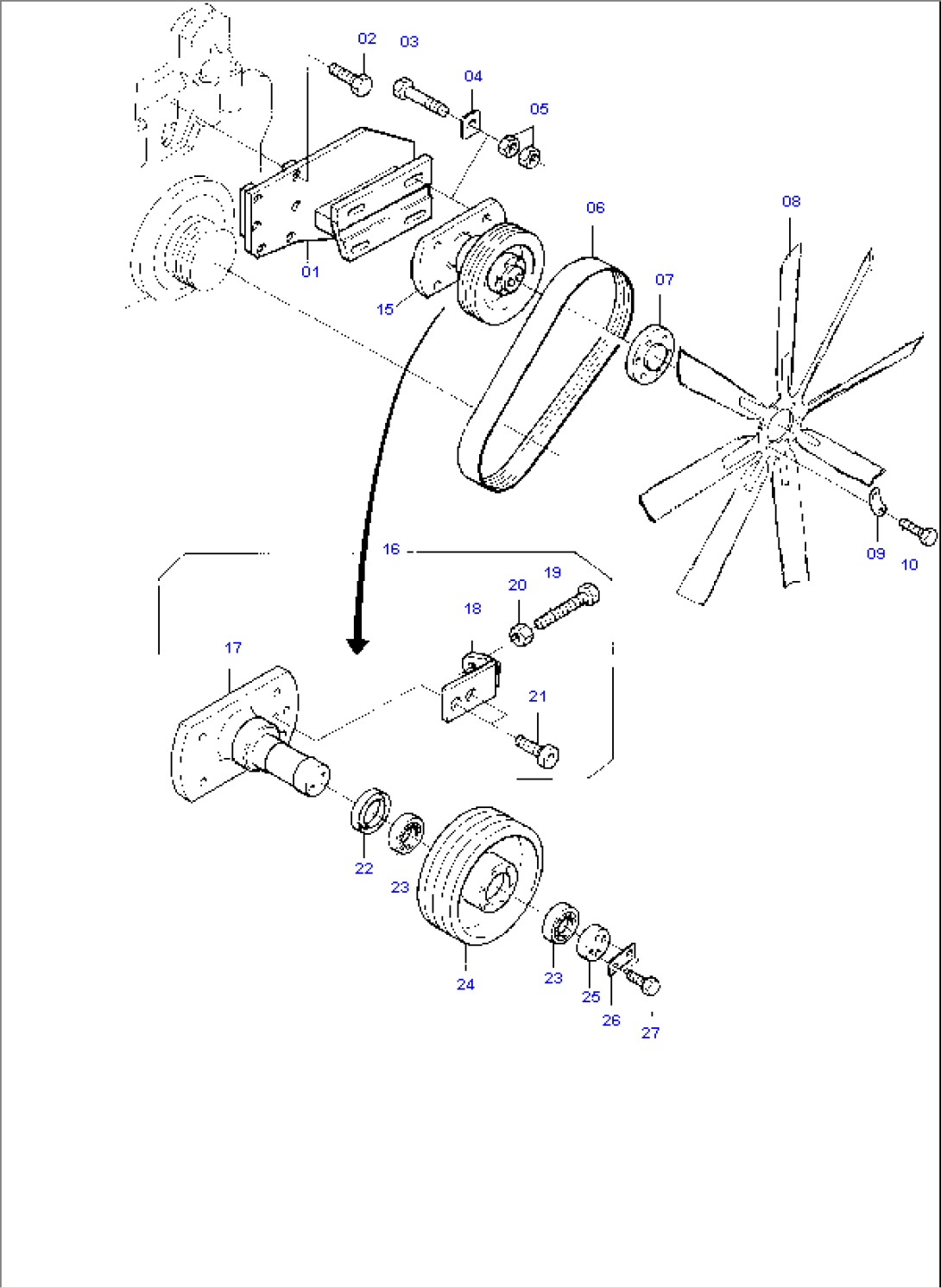 Radiator - Fan Drive, Cummins-Engine