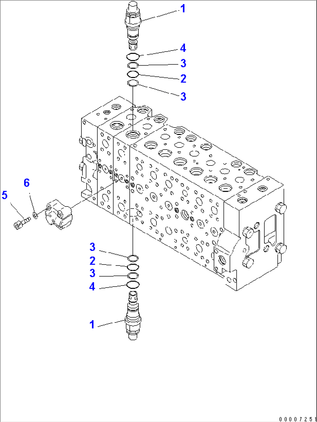 MAIN VALVE (8-SPOOL) (18/21)