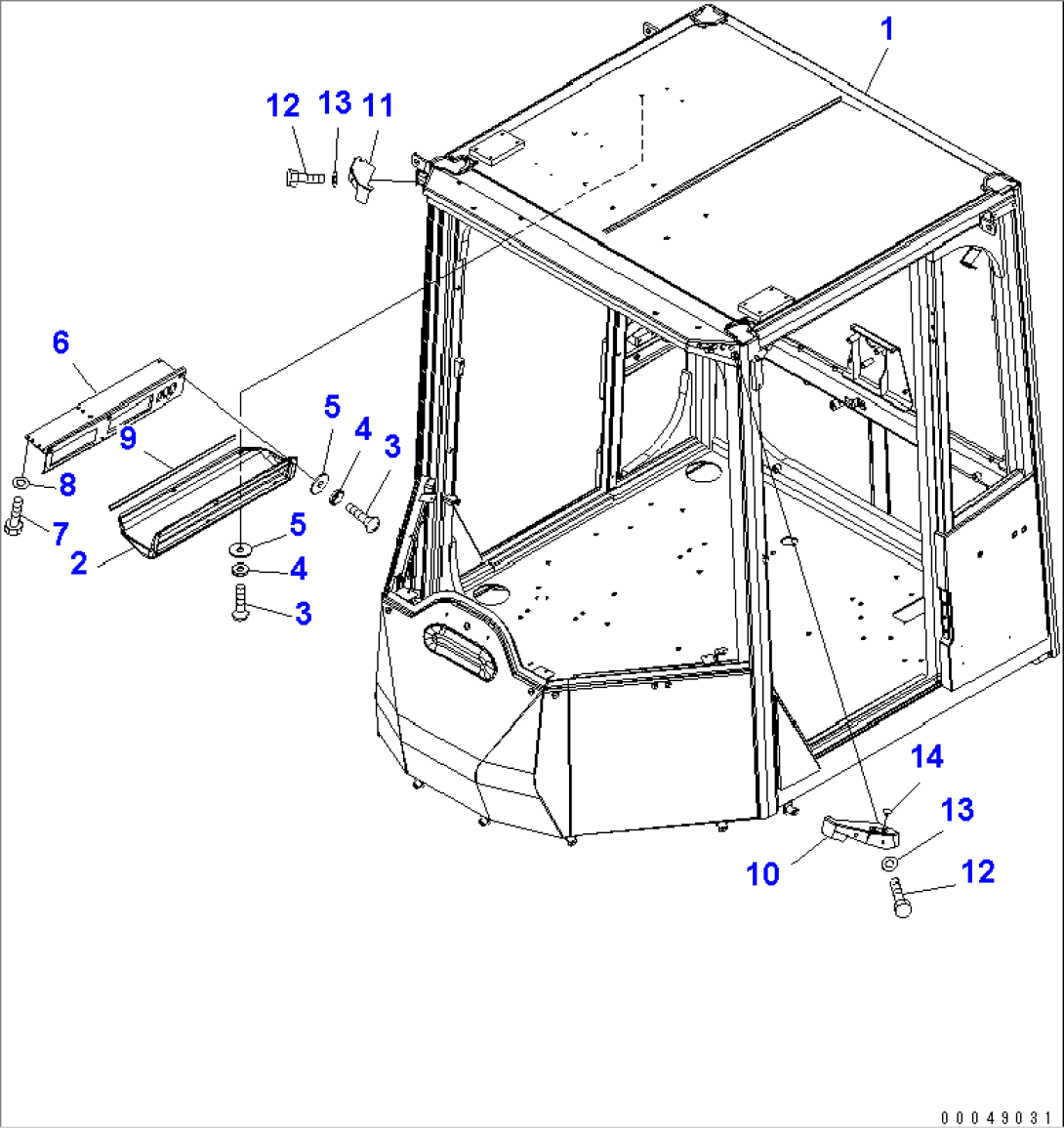 ROPS CAB (CAB)(#55001-)