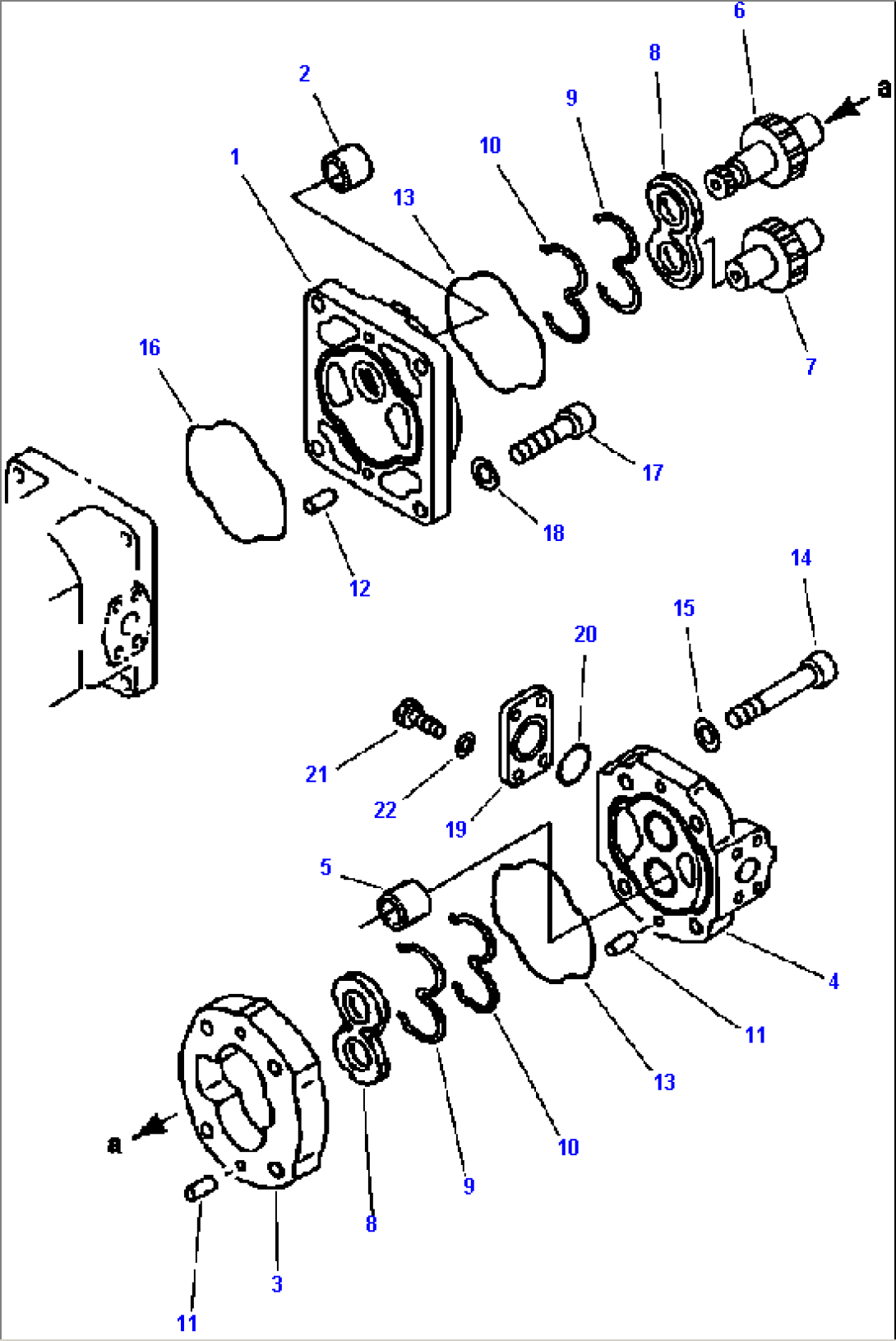 FIG NO. 6004 HYDRAULIC PUMP LOADER AND STEERING PUMP - SAR 12